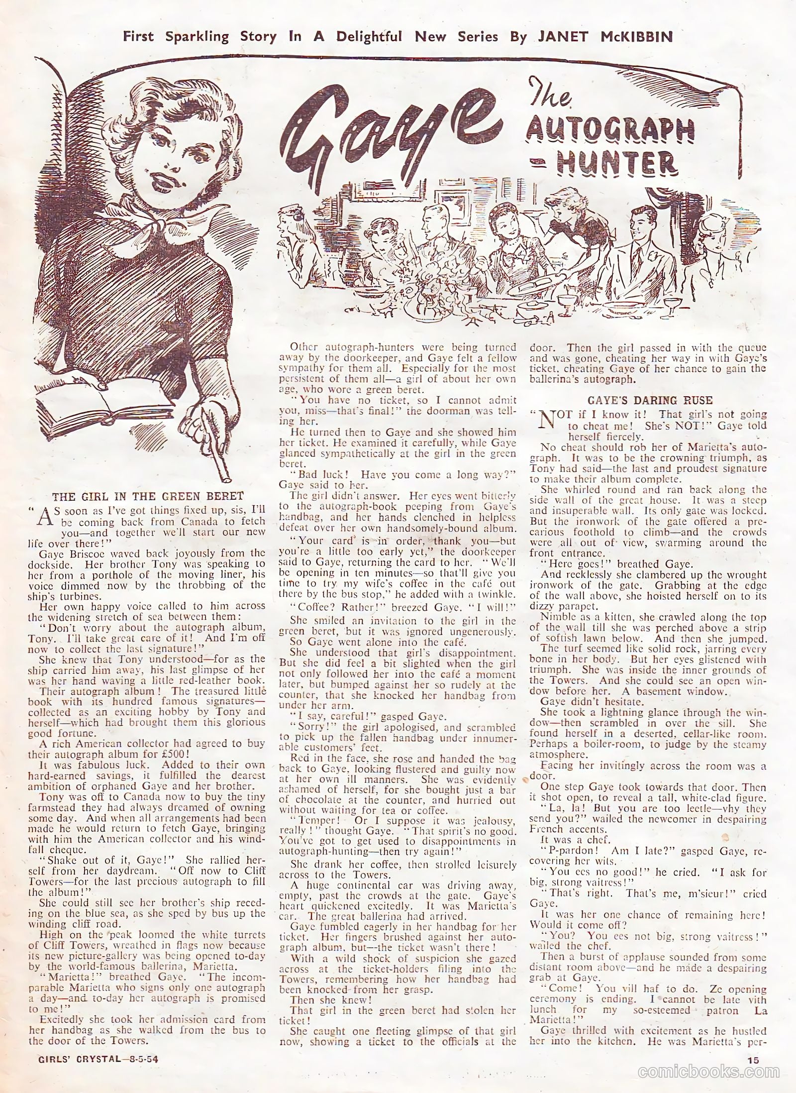 Girls' Crystal #968 (1954) — page 15 of 20