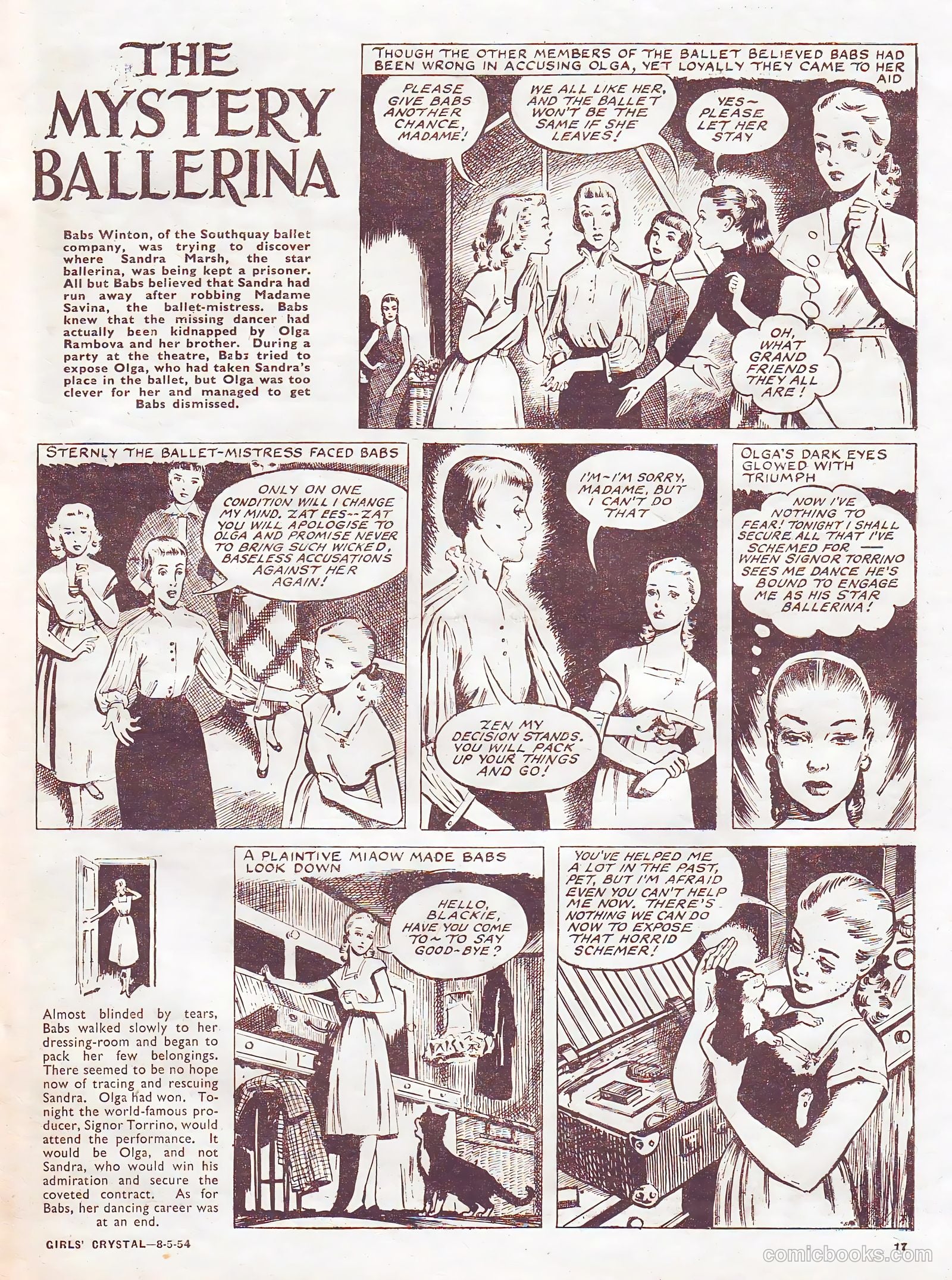 Girls' Crystal #968 (1954) — page 17 of 20