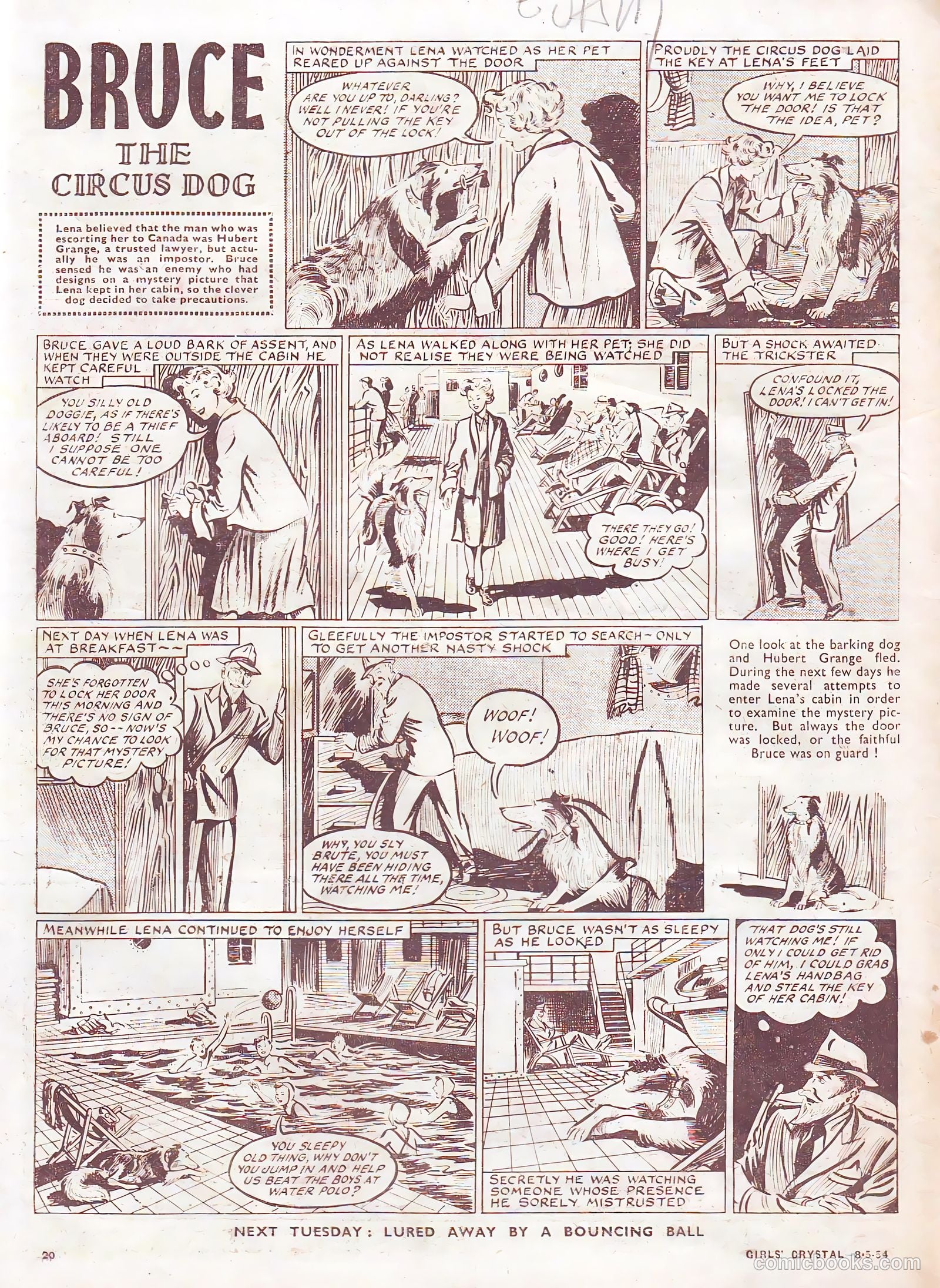 Girls' Crystal #968 (1954) — page 20 of 20