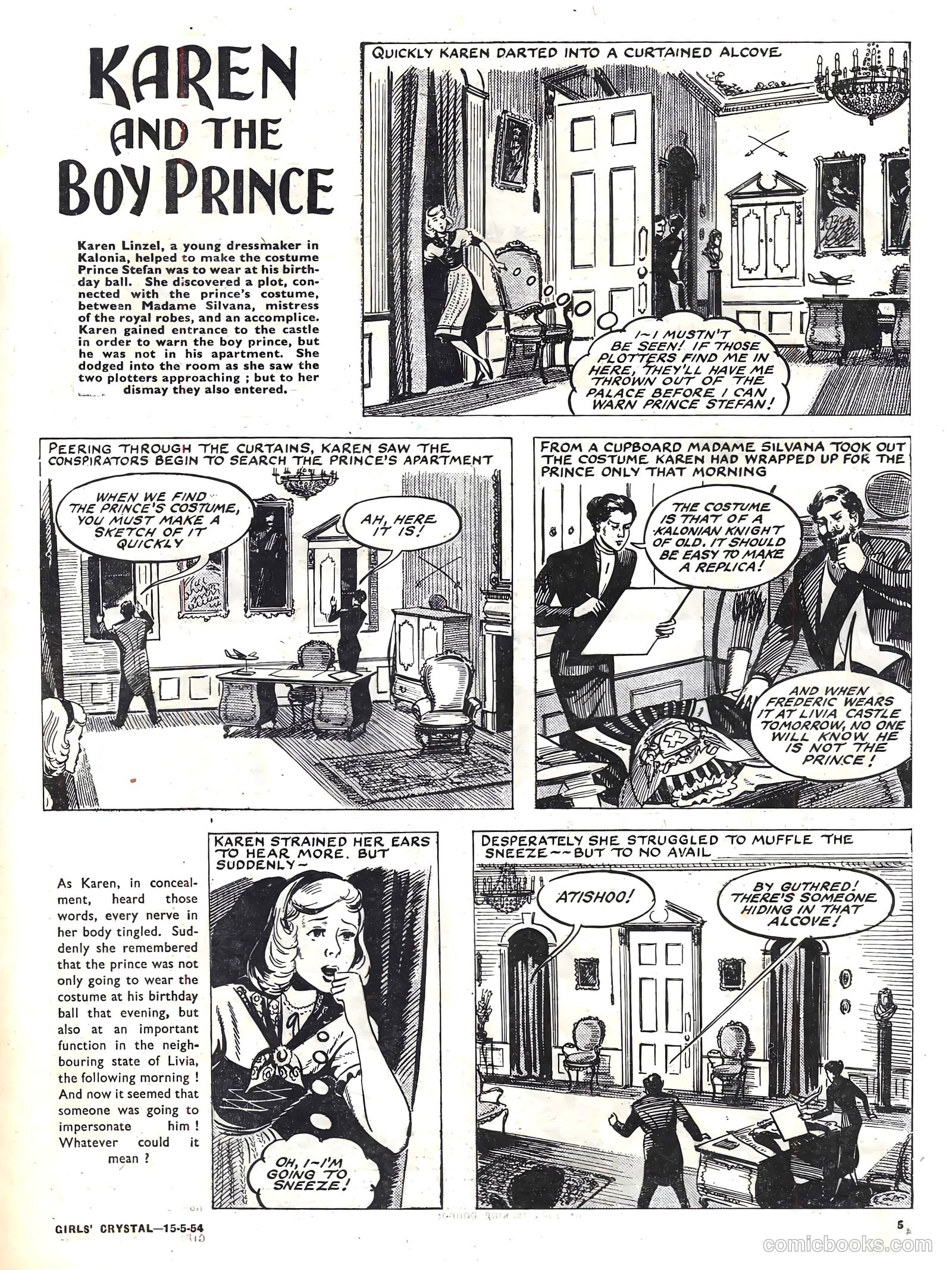 Girls' Crystal #969 (1954) — page 5 of 20