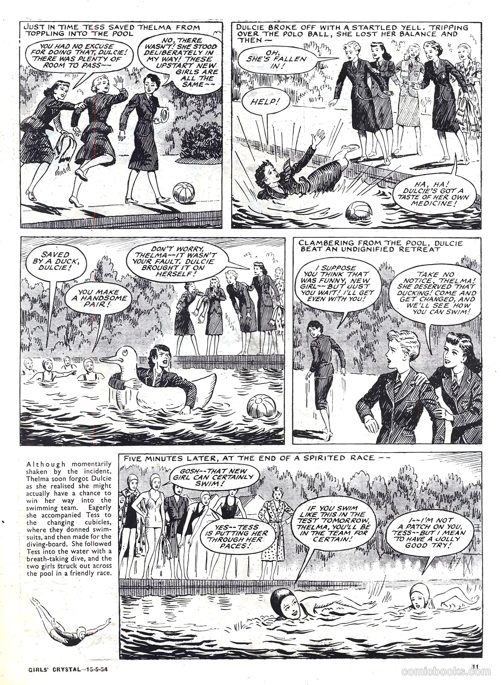 Girls' Crystal #969 (1954) — page 11 of 20