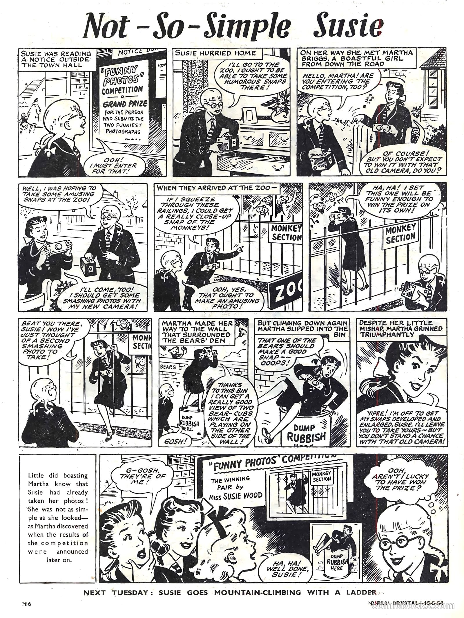 Girls' Crystal #969 (1954) — page 14 of 20
