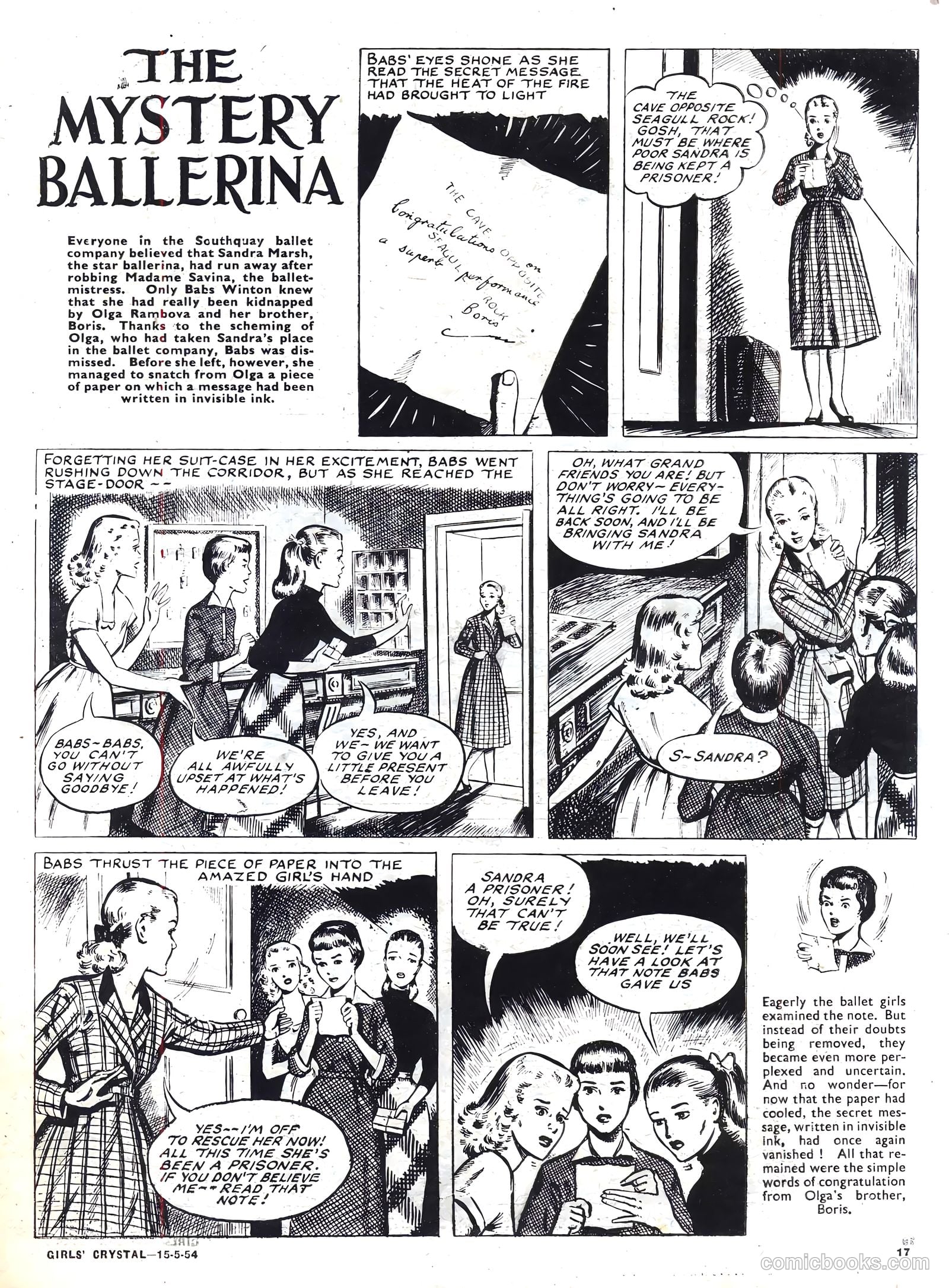 Girls' Crystal #969 (1954) — page 17 of 20