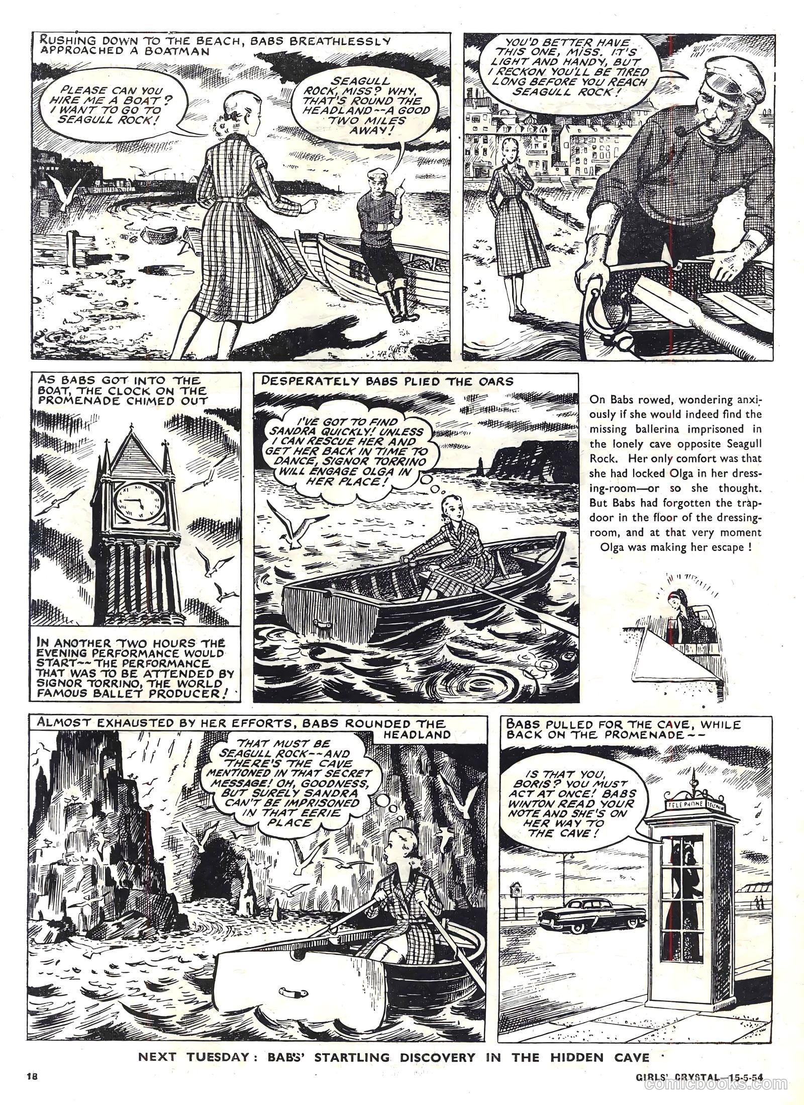 Girls' Crystal #969 (1954) — page 18 of 20