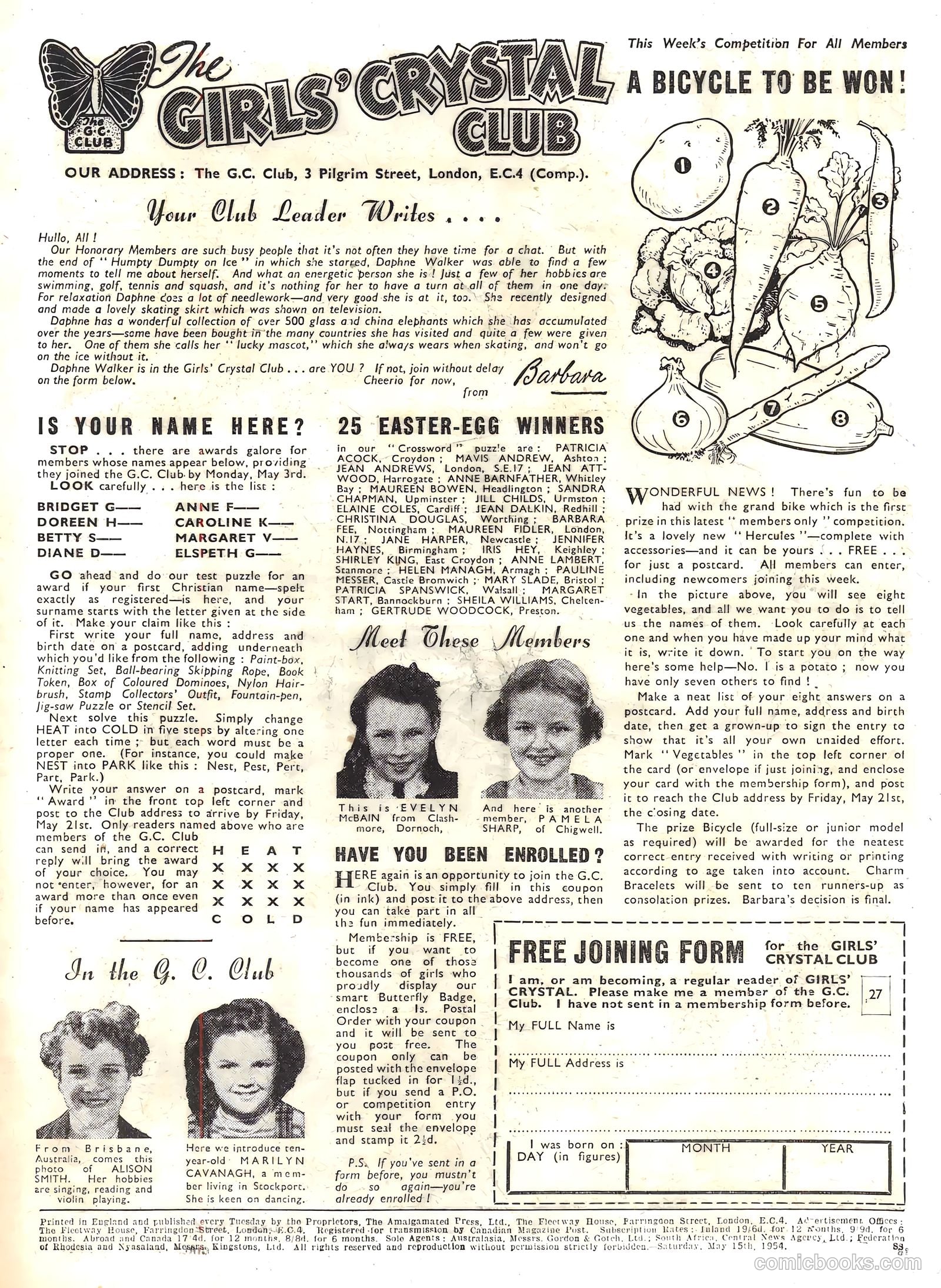 Girls' Crystal #969 (1954) — page 19 of 20