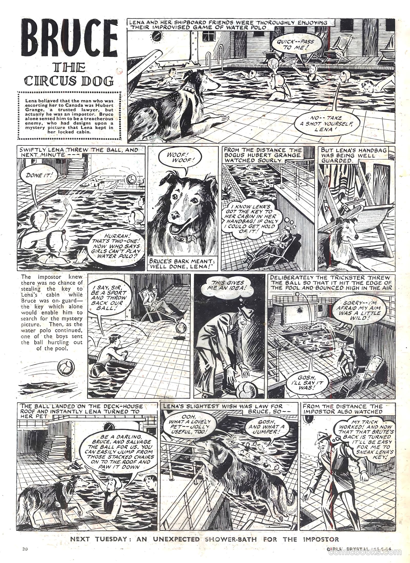 Girls' Crystal #969 (1954) — page 20 of 20