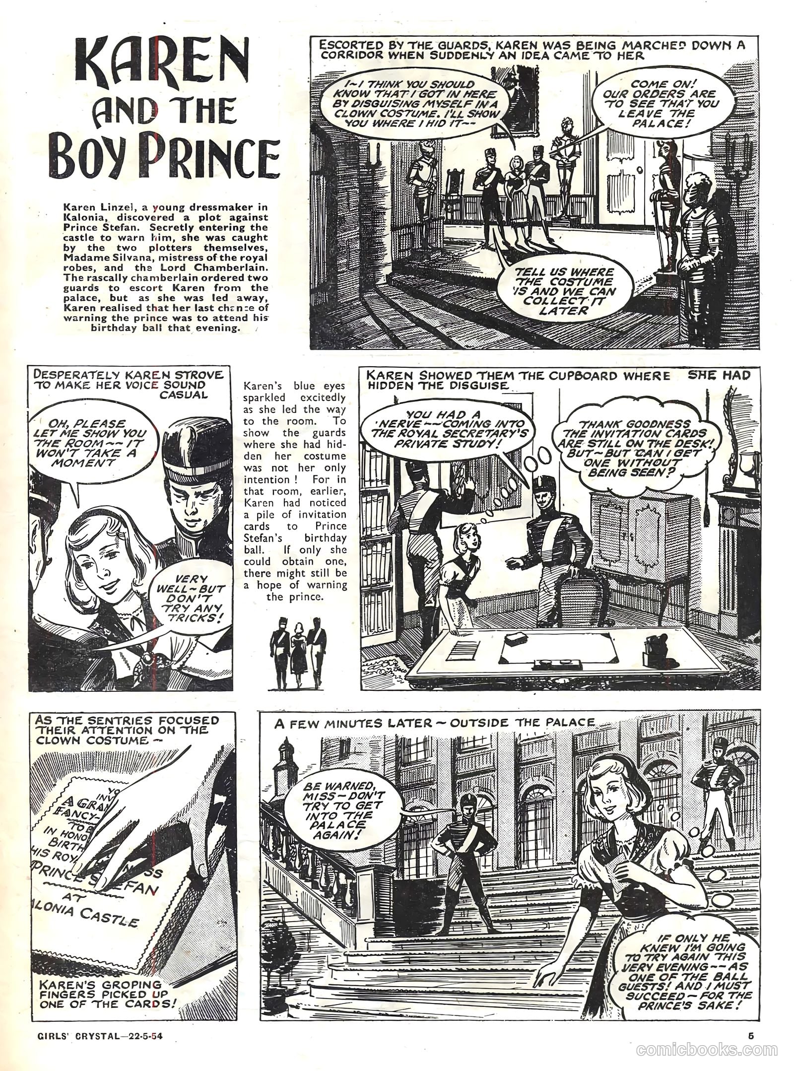 Girls' Crystal #970 (1954) — page 5 of 20