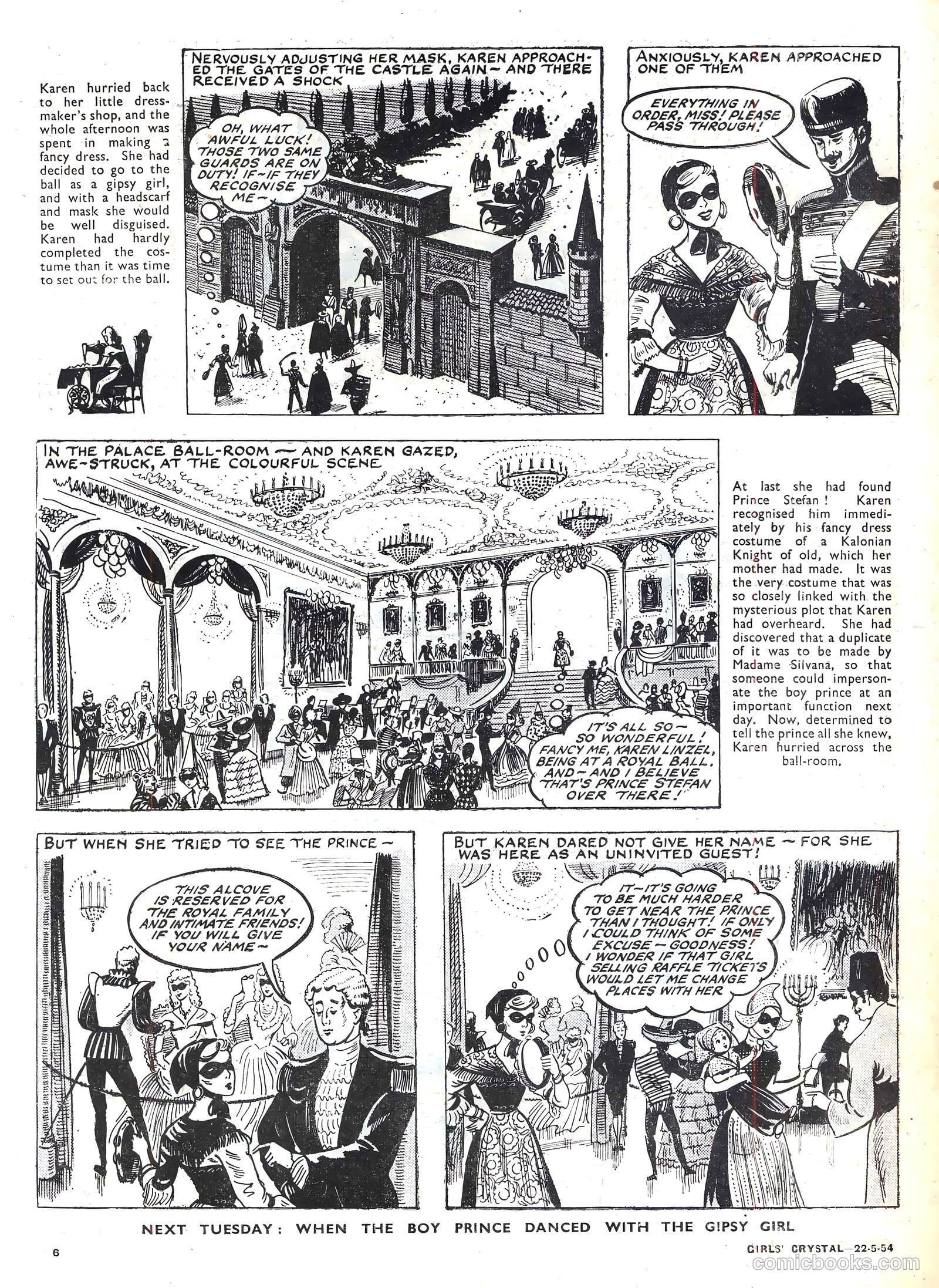 Girls' Crystal #970 (1954) — page 6 of 20