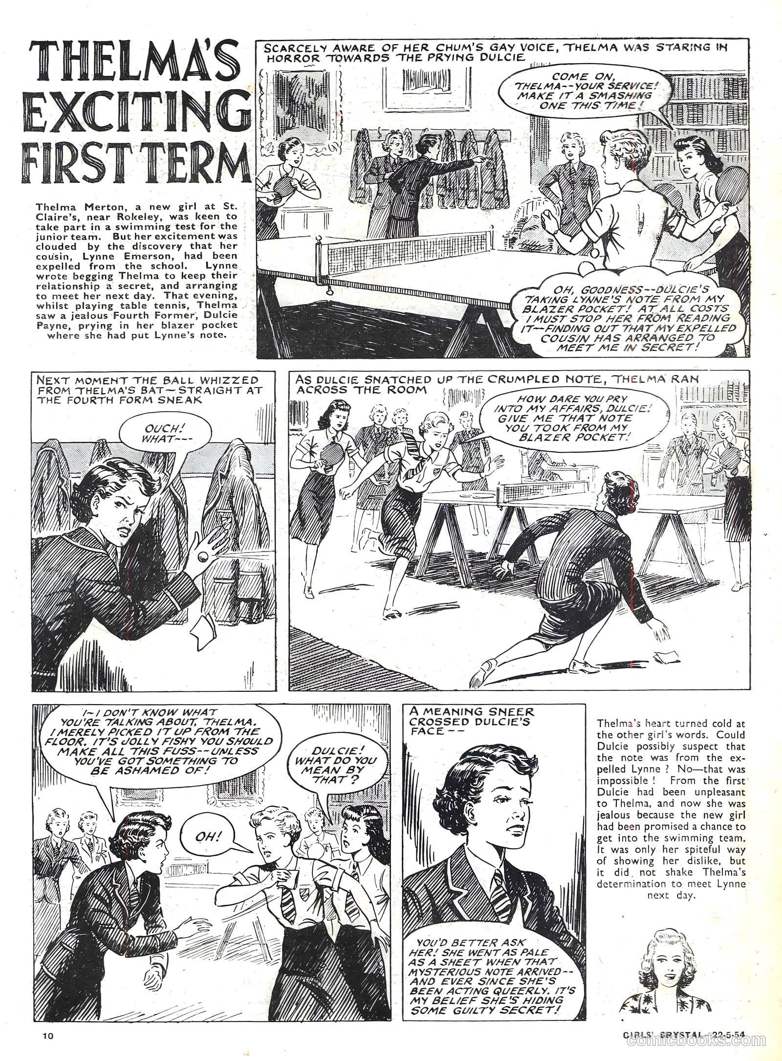 Girls' Crystal #970 (1954) — page 10 of 20
