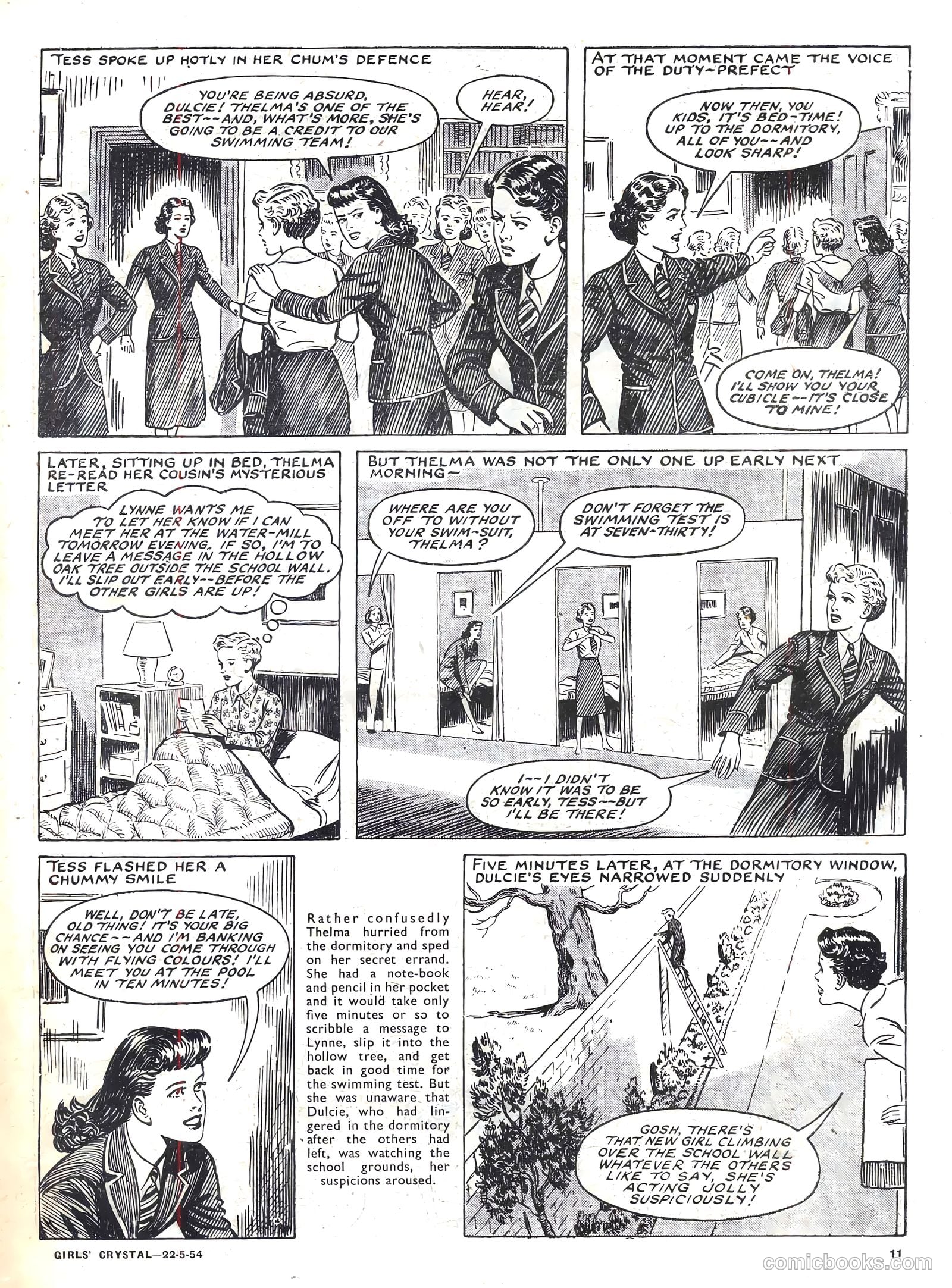 Girls' Crystal #970 (1954) — page 11 of 20