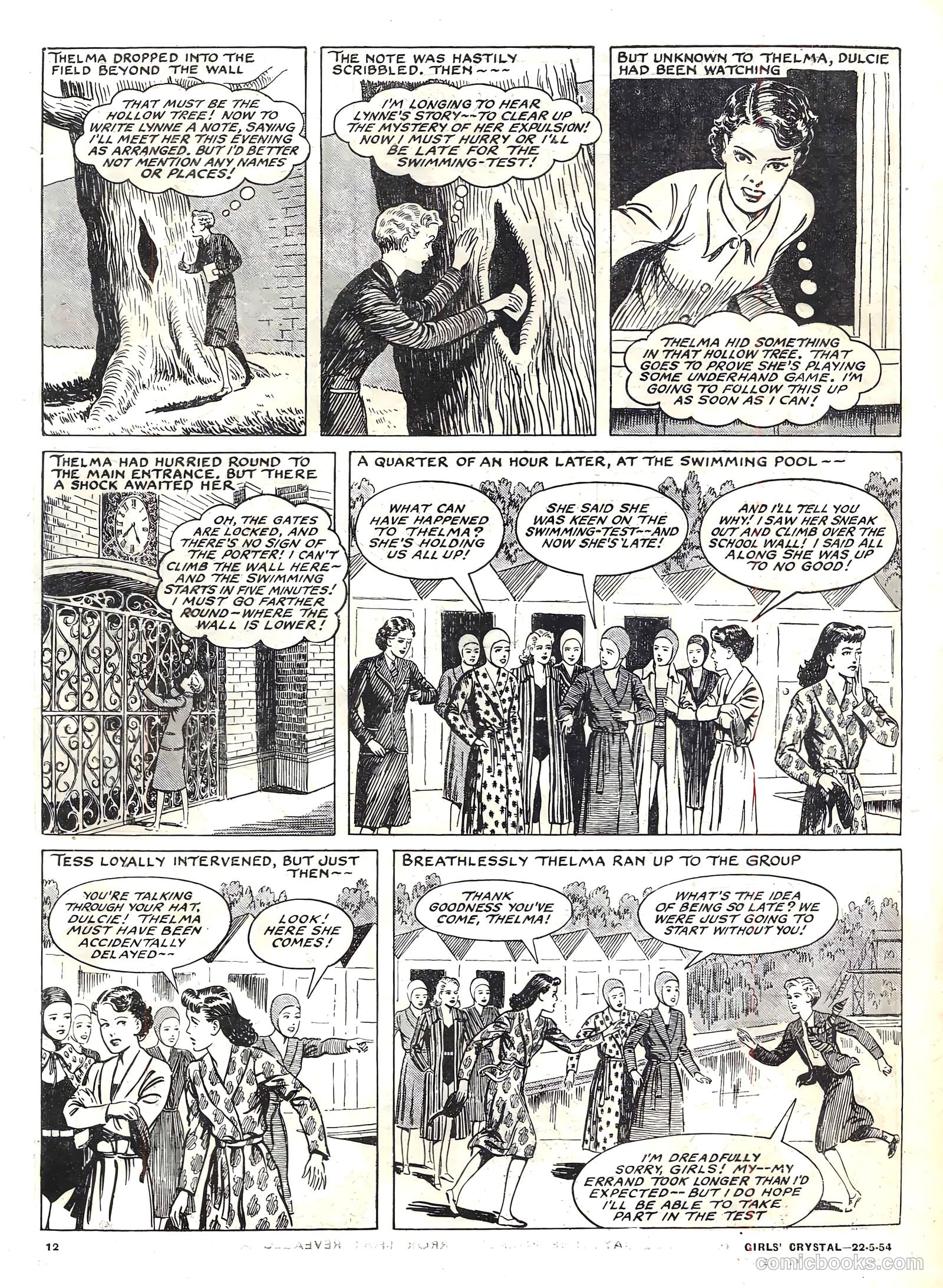 Girls' Crystal #970 (1954) — page 12 of 20