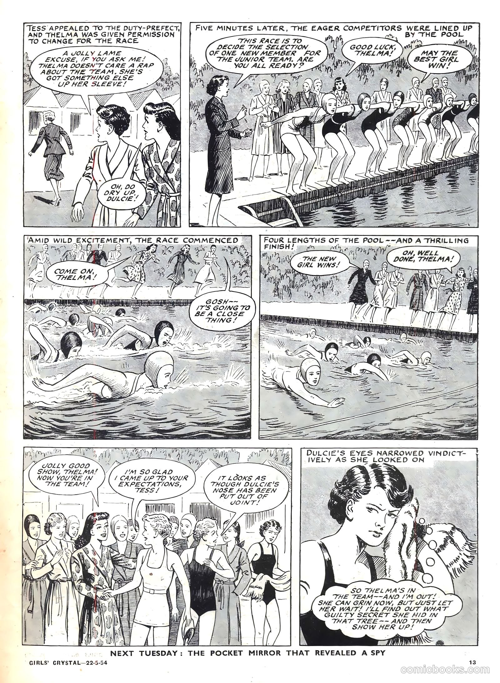 Girls' Crystal #970 (1954) — page 13 of 20