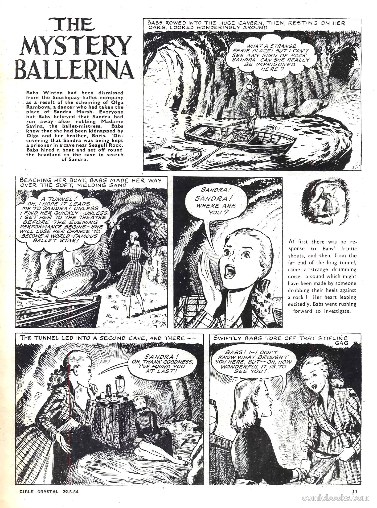 Girls' Crystal #970 (1954) — page 17 of 20