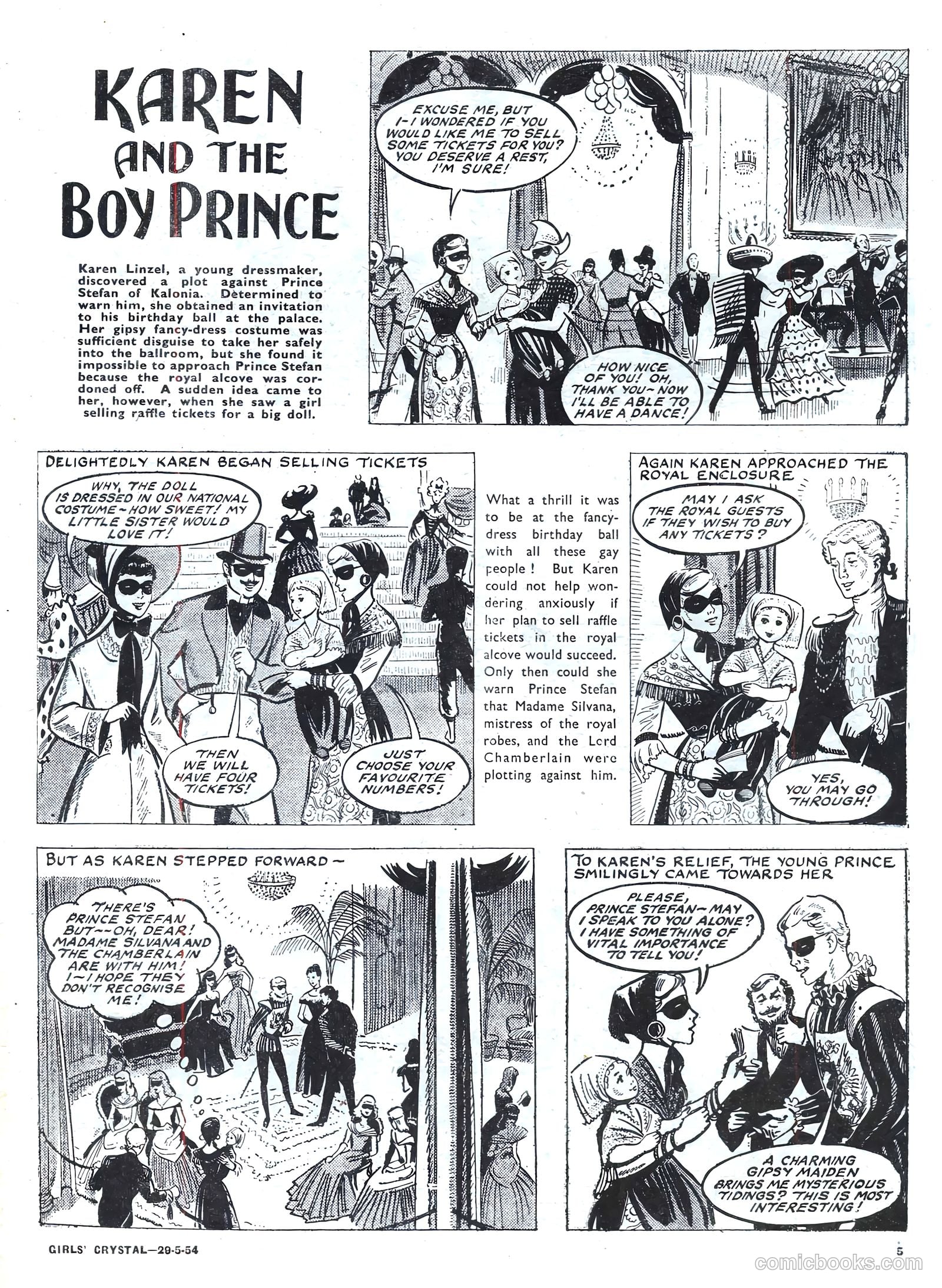 Girls' Crystal #971 (1954) — page 5 of 20