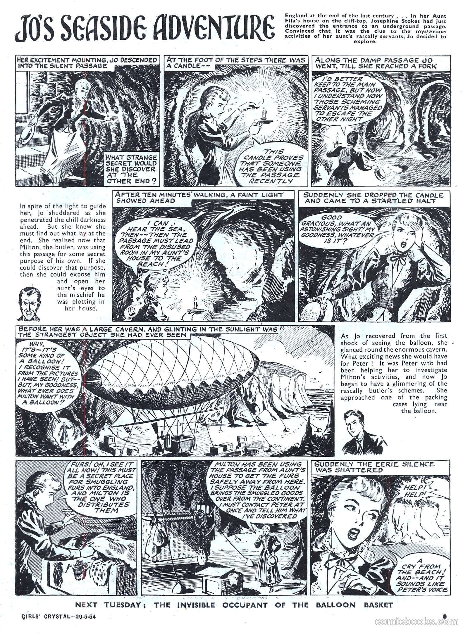 Girls' Crystal #971 (1954) — page 9 of 20