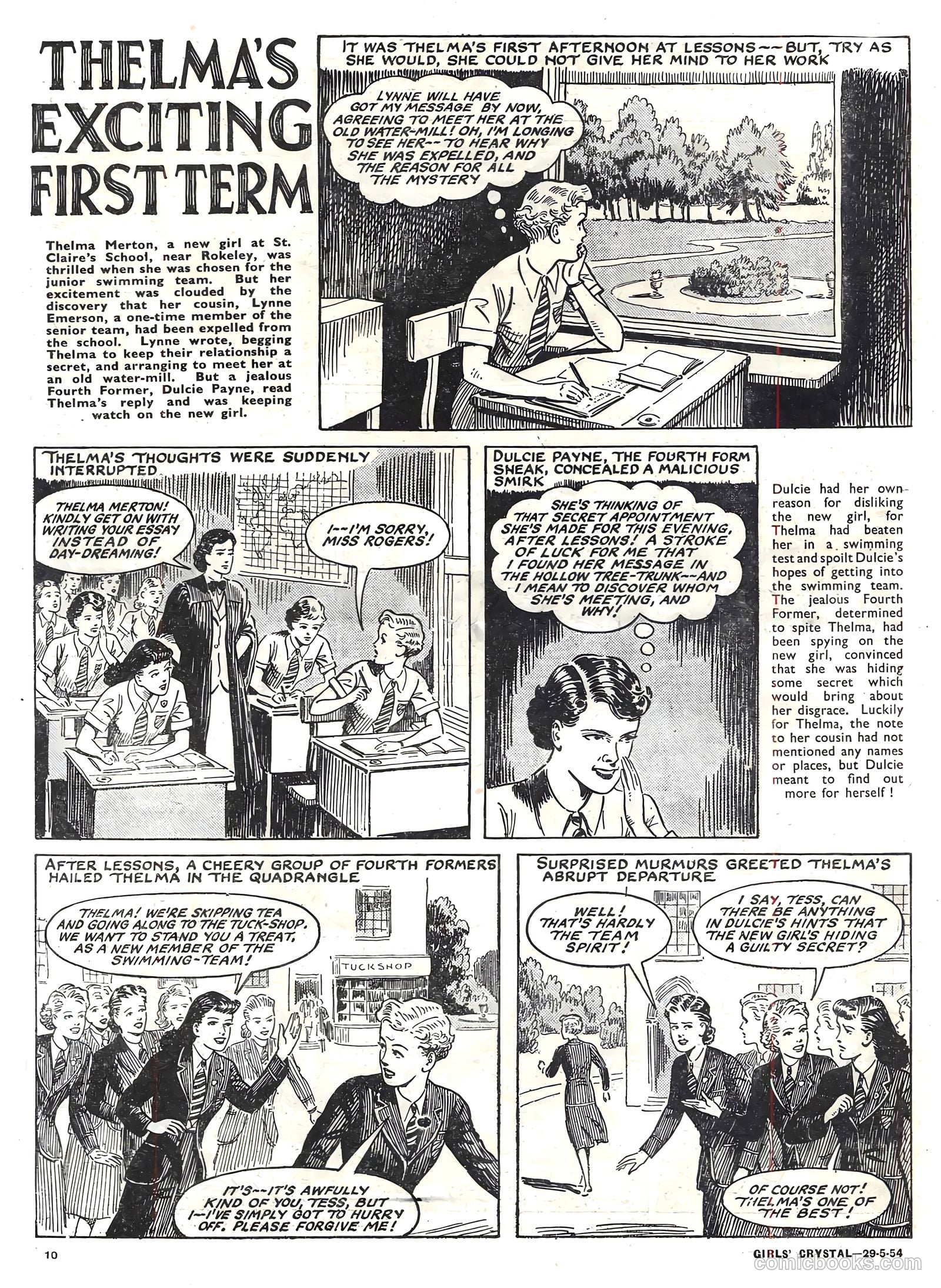 Girls' Crystal #971 (1954) — page 10 of 20