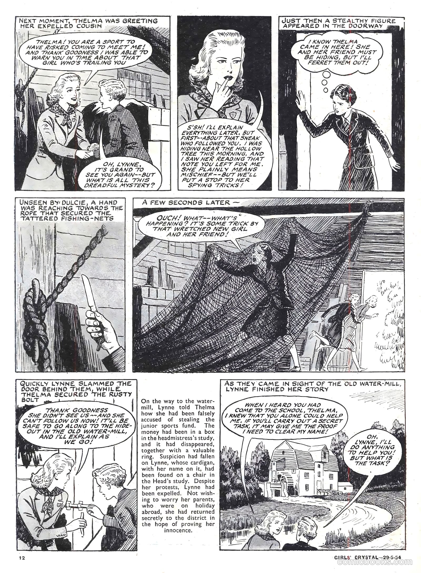 Girls' Crystal #971 (1954) — page 12 of 20
