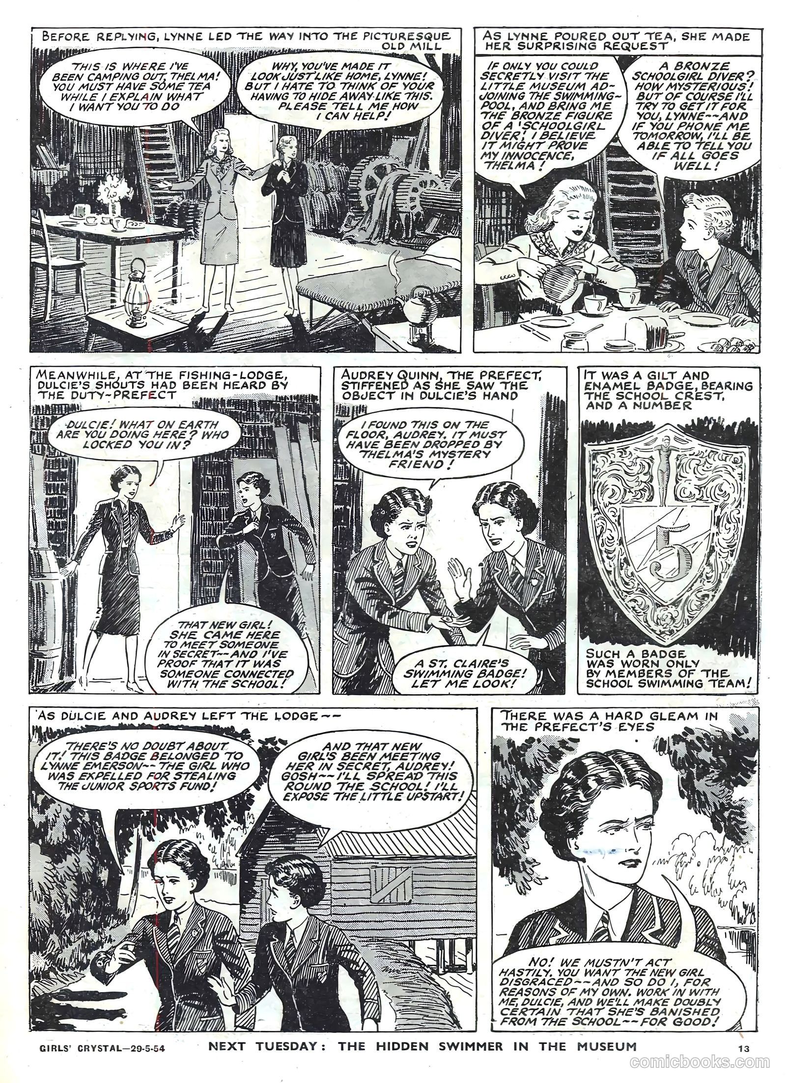 Girls' Crystal #971 (1954) — page 13 of 20