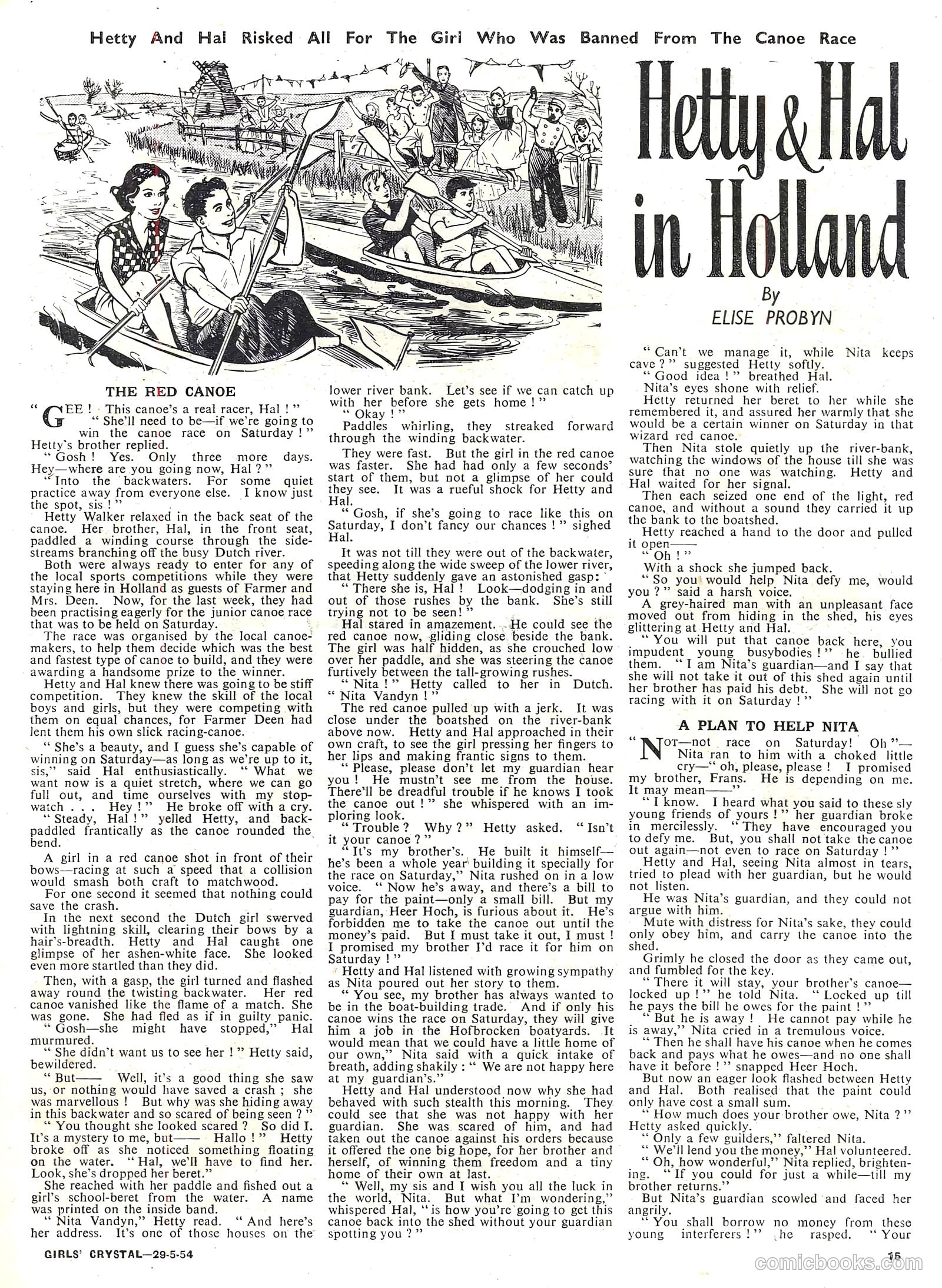Girls' Crystal #971 (1954) — page 15 of 20