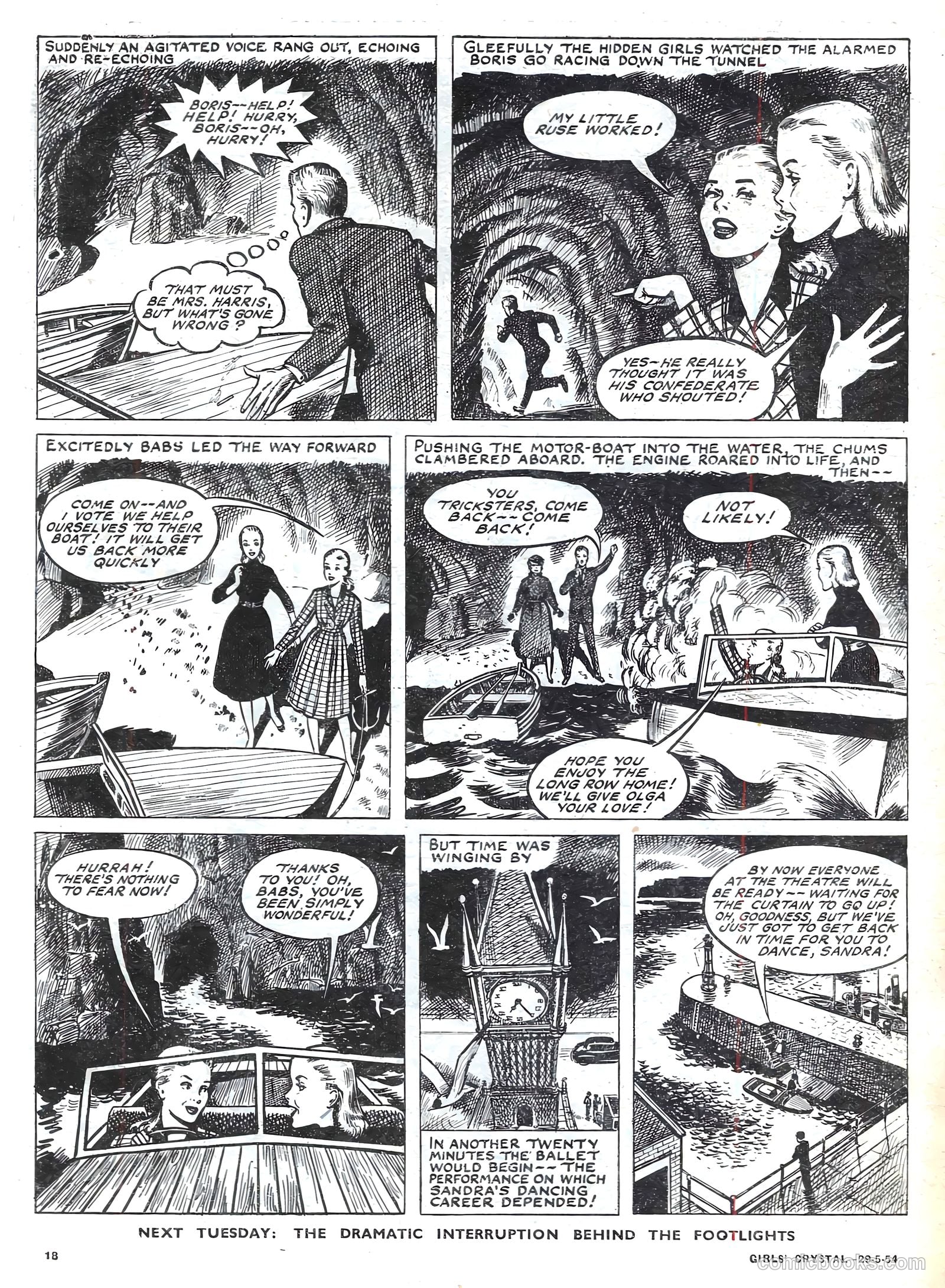 Girls' Crystal #971 (1954) — page 18 of 20