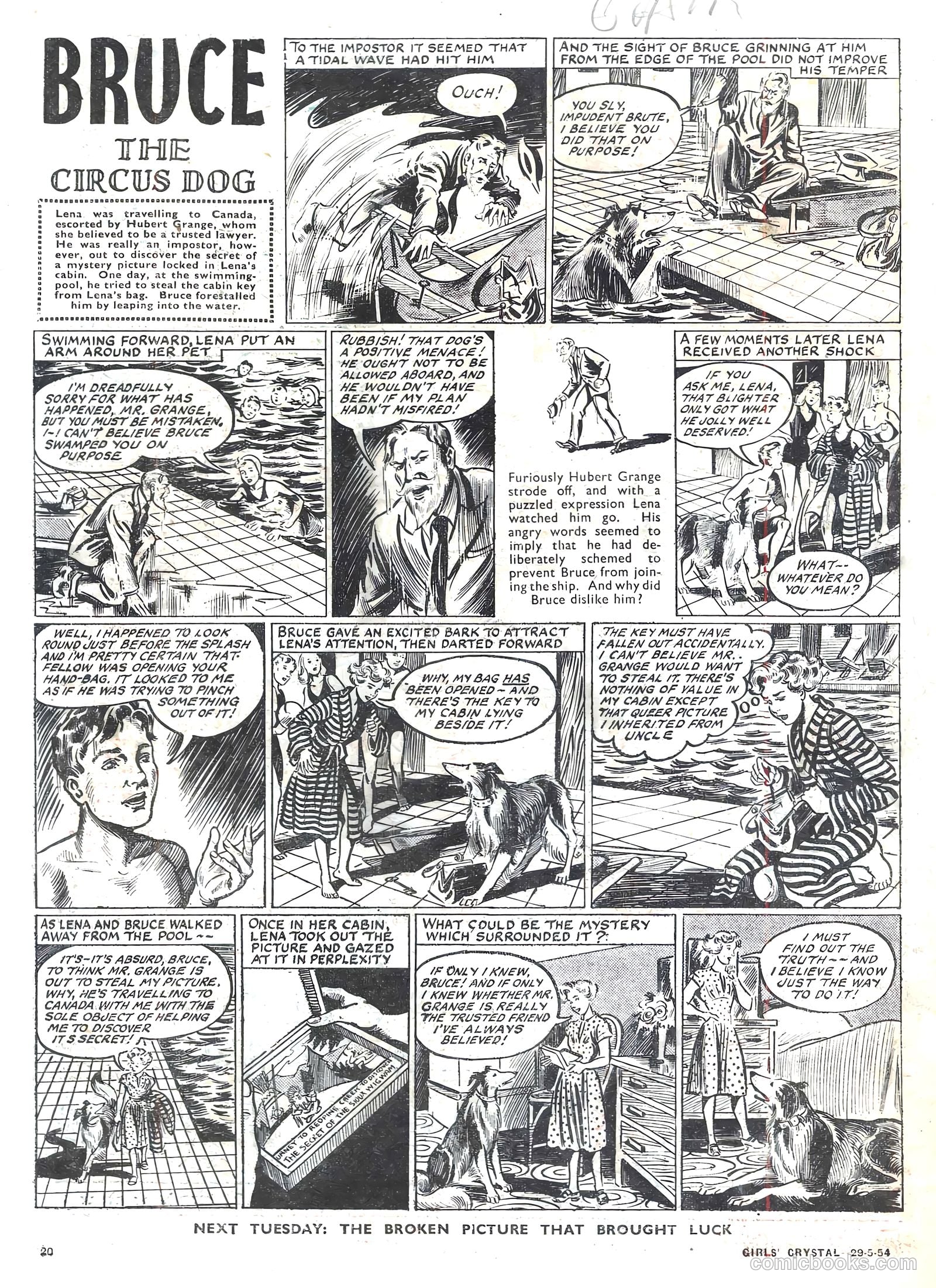 Girls' Crystal #971 (1954) — page 20 of 20