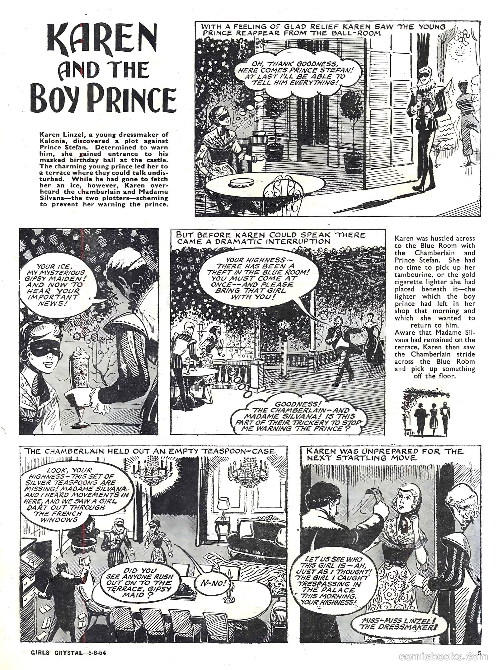 Girls' Crystal #972 (1954) — page 5 of 20