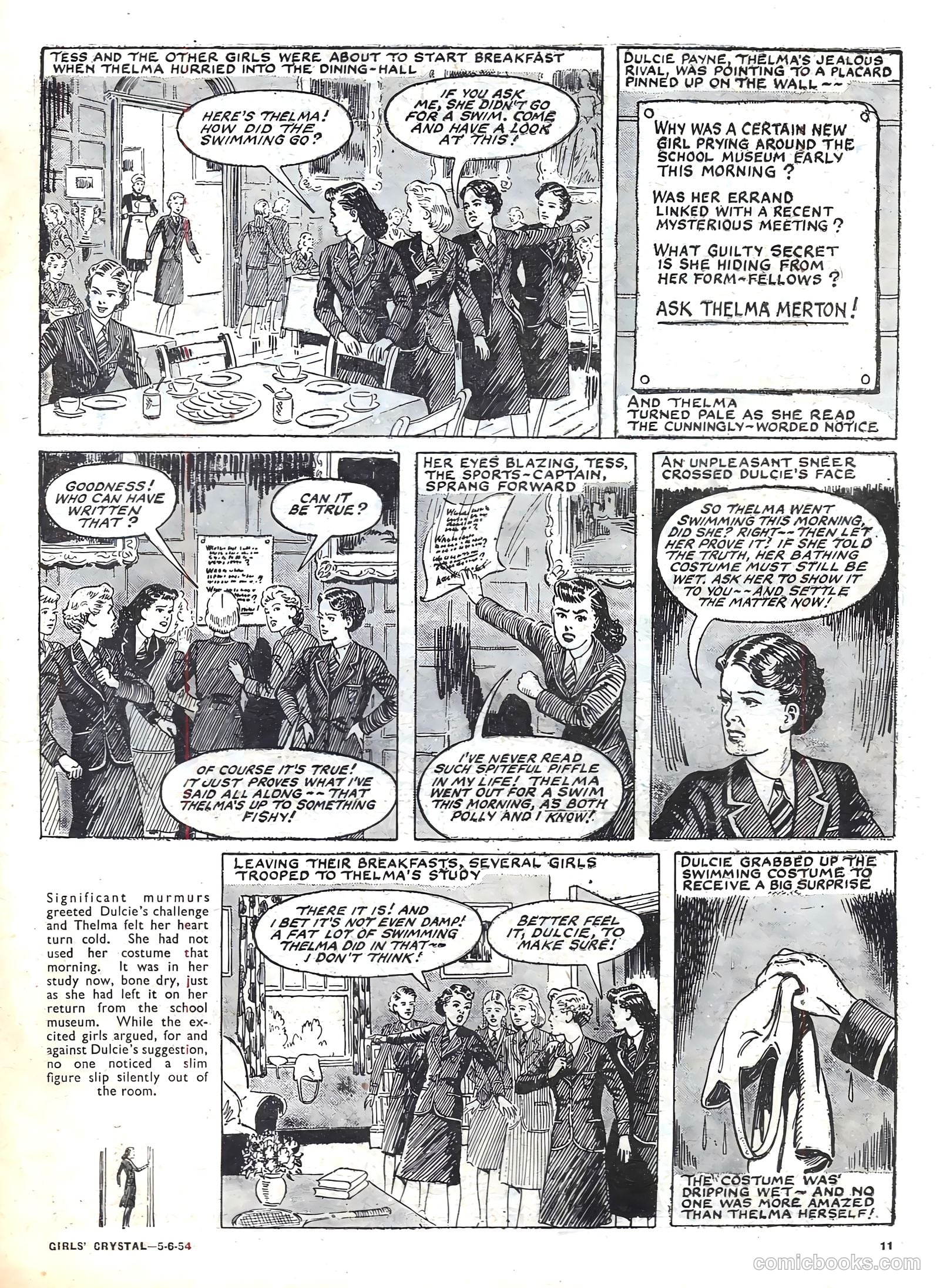 Girls' Crystal #972 (1954) — page 11 of 20