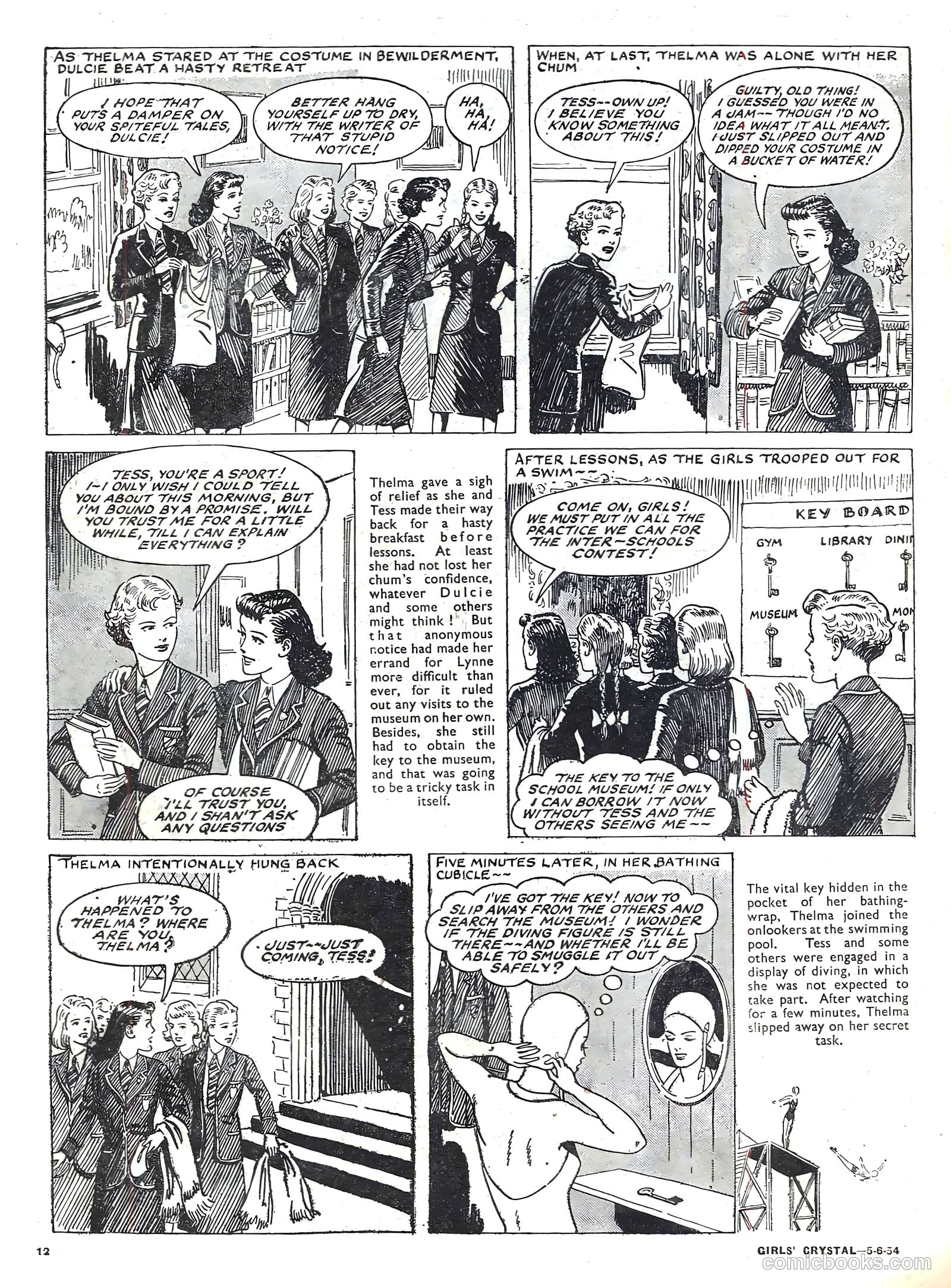 Girls' Crystal #972 (1954) — page 12 of 20