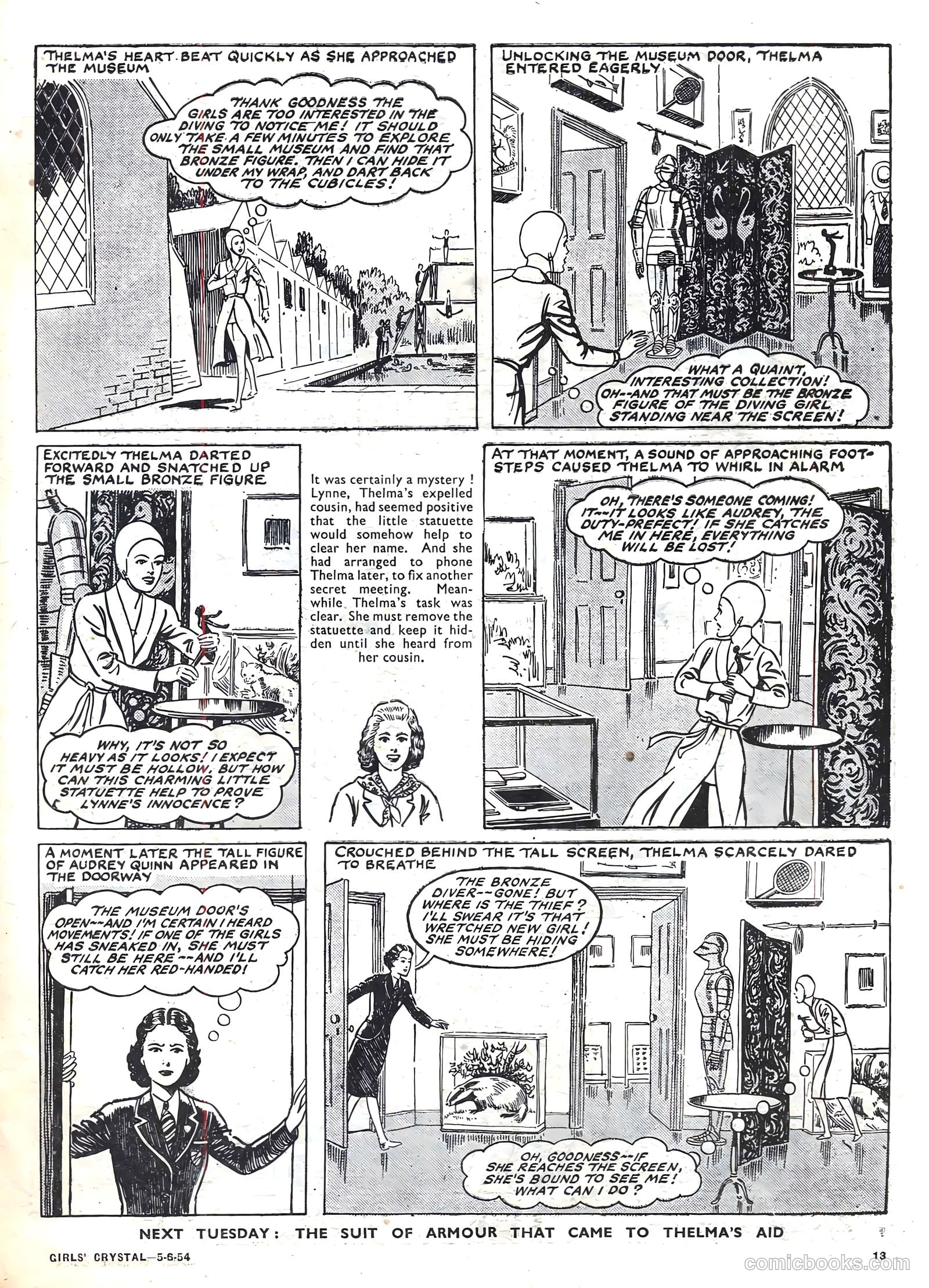 Girls' Crystal #972 (1954) — page 13 of 20