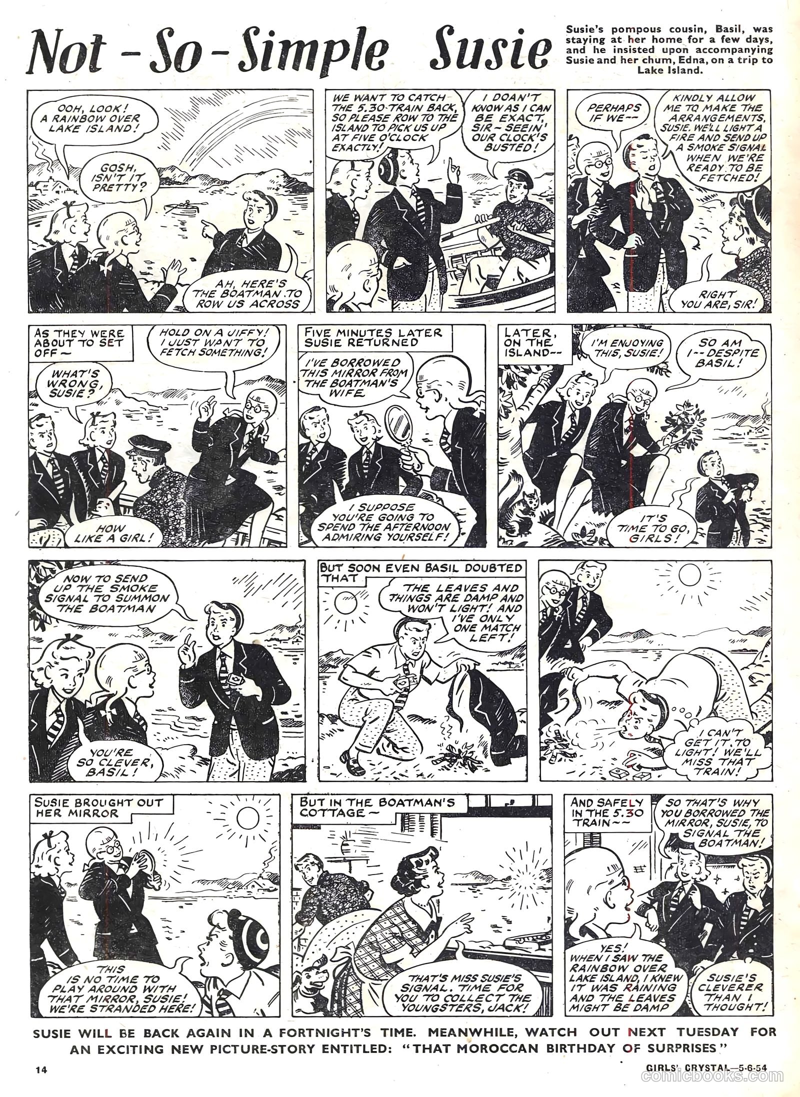 Girls' Crystal #972 (1954) — page 14 of 20