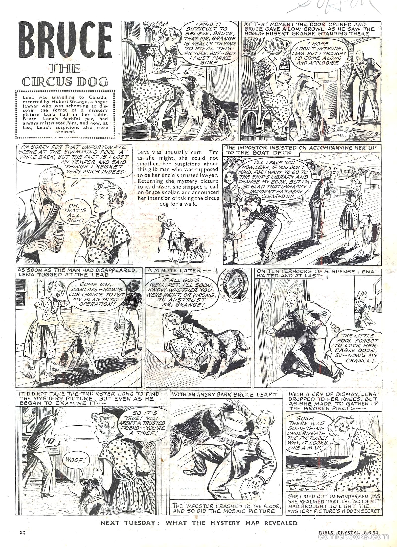 Girls' Crystal #972 (1954) — page 20 of 20