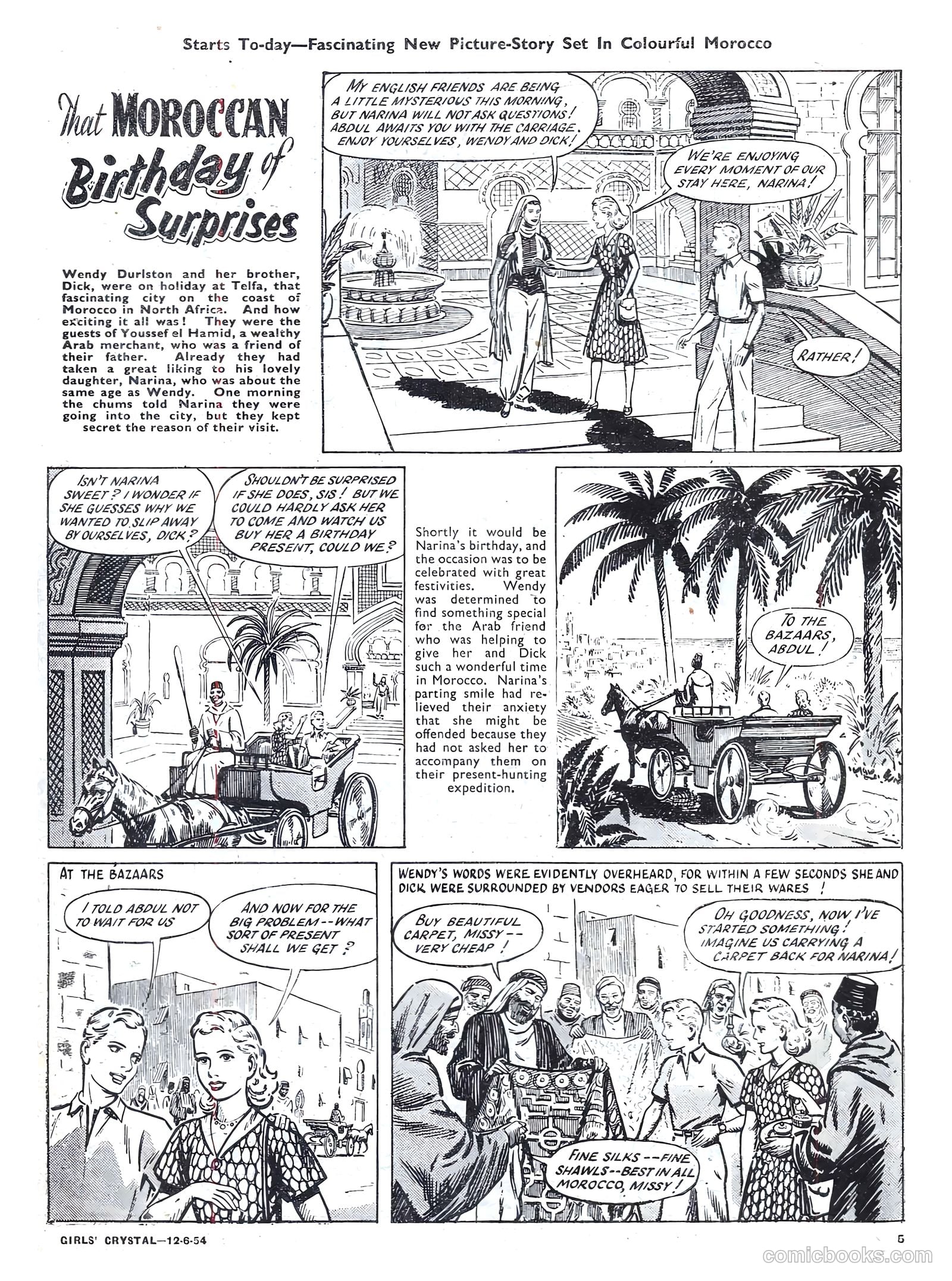 Girls' Crystal #973 (1954) — page 5 of 20