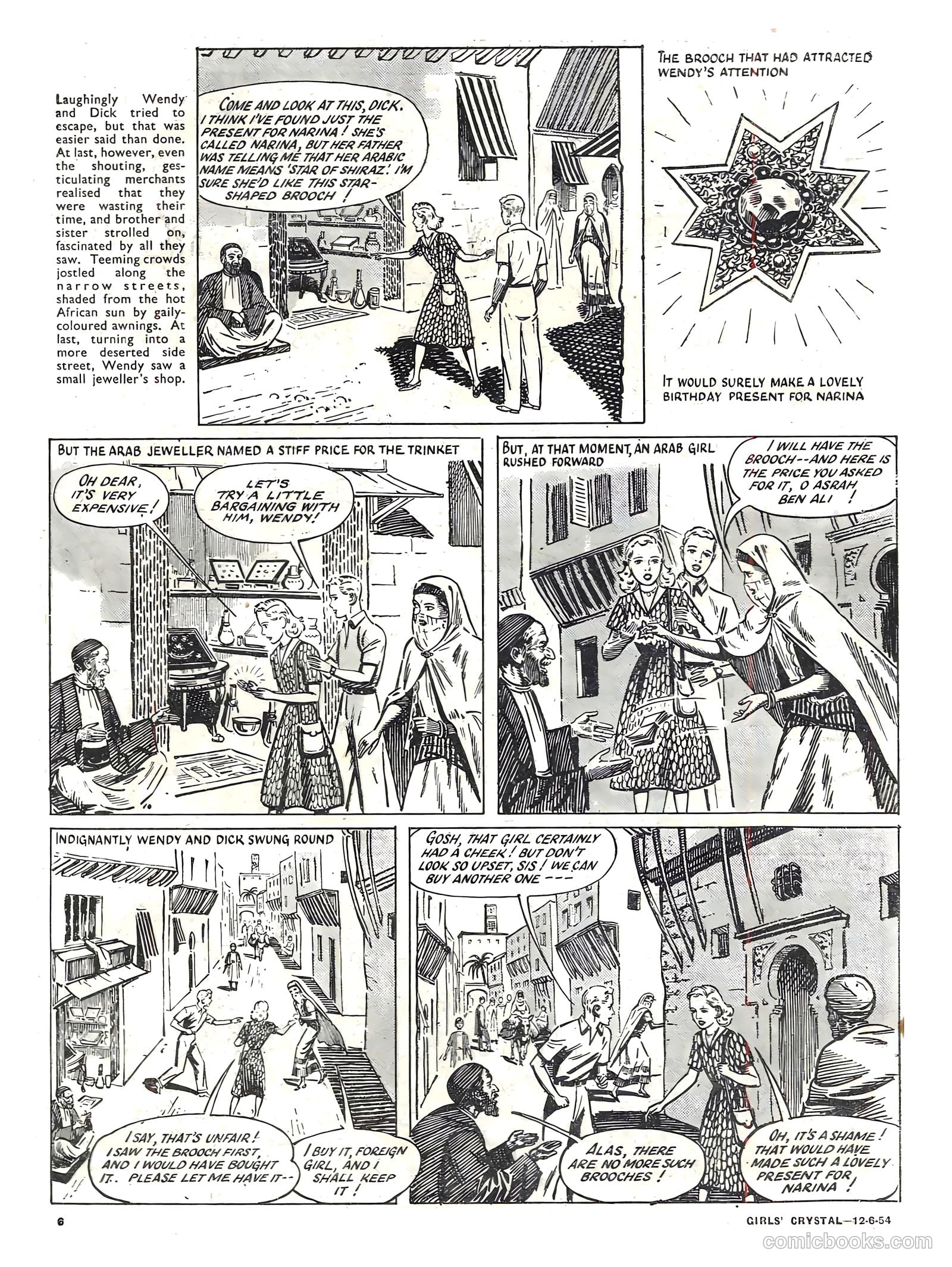 Girls' Crystal #973 (1954) — page 6 of 20