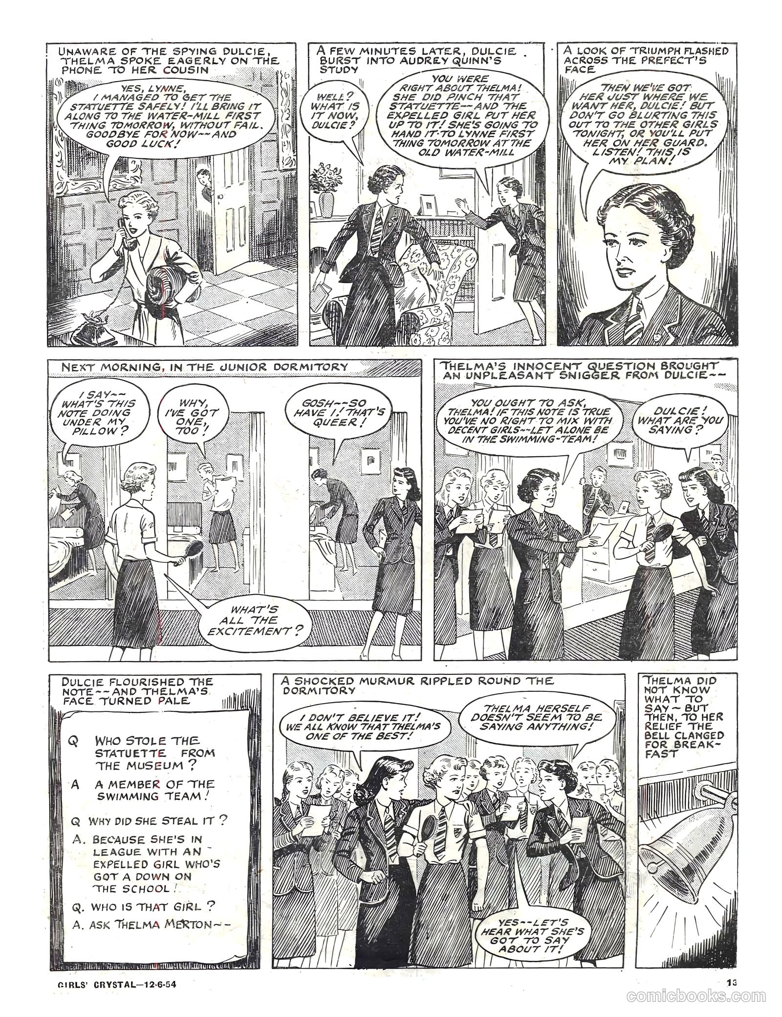 Girls' Crystal #973 (1954) — page 13 of 20