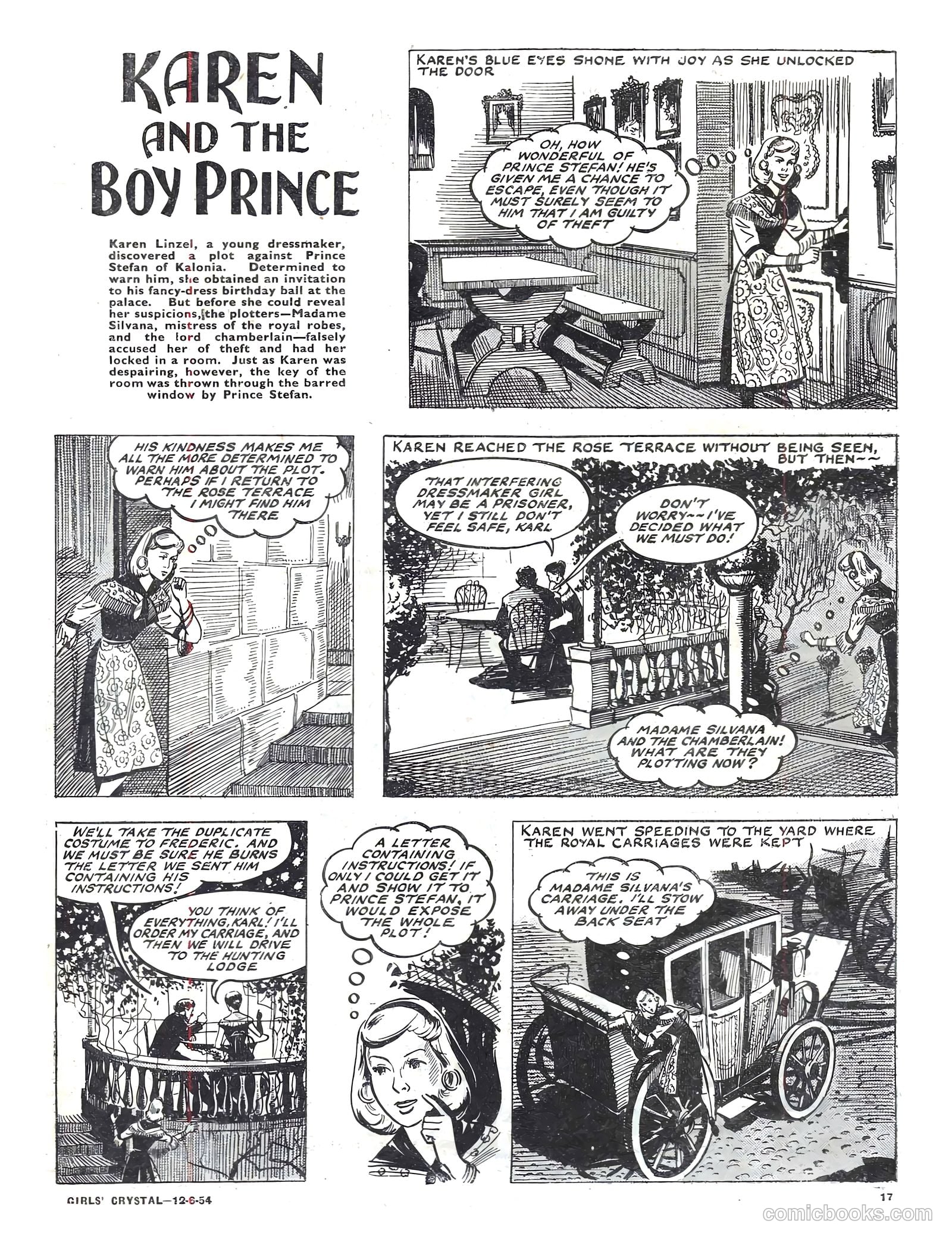 Girls' Crystal #973 (1954) — page 17 of 20