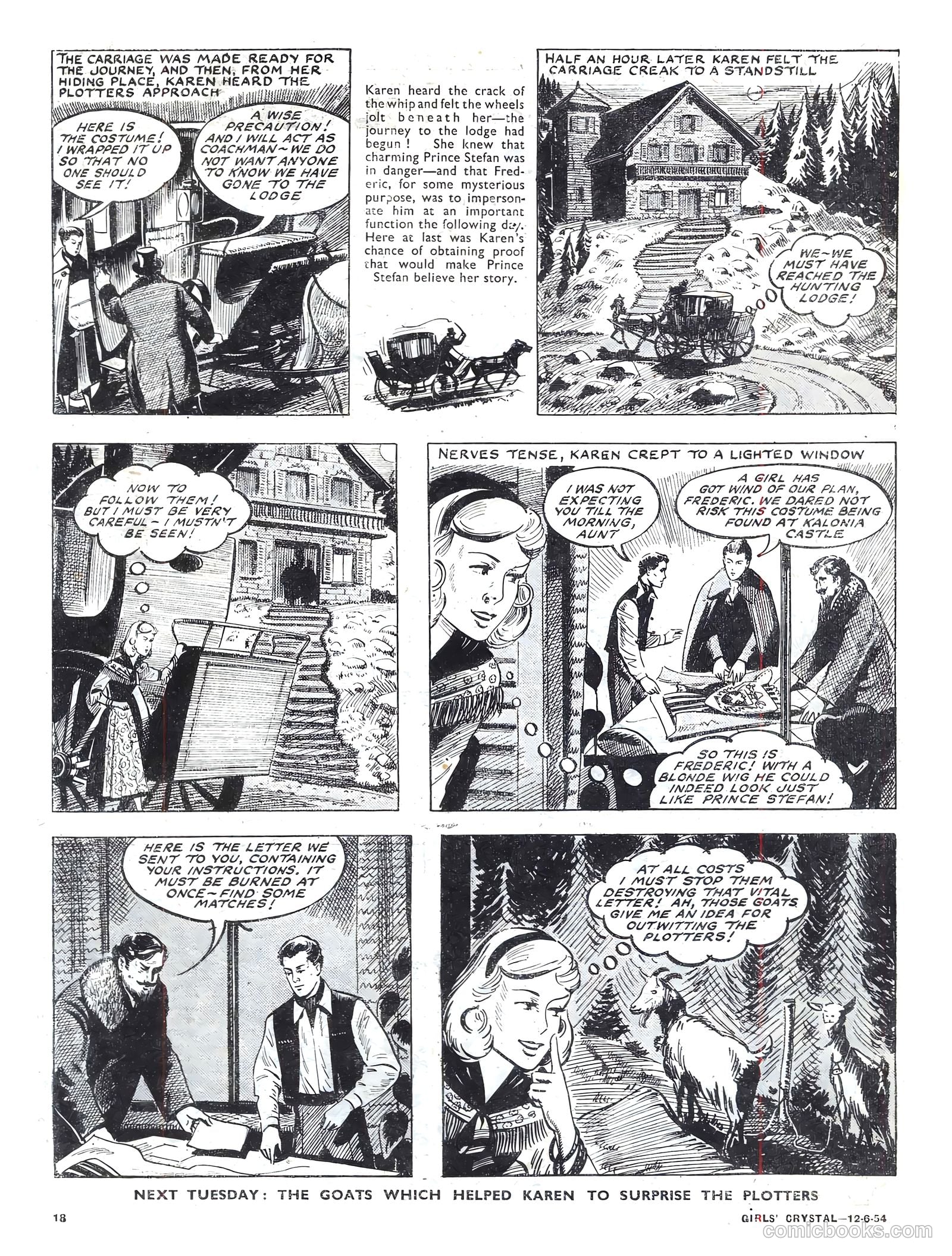 Girls' Crystal #973 (1954) — page 18 of 20