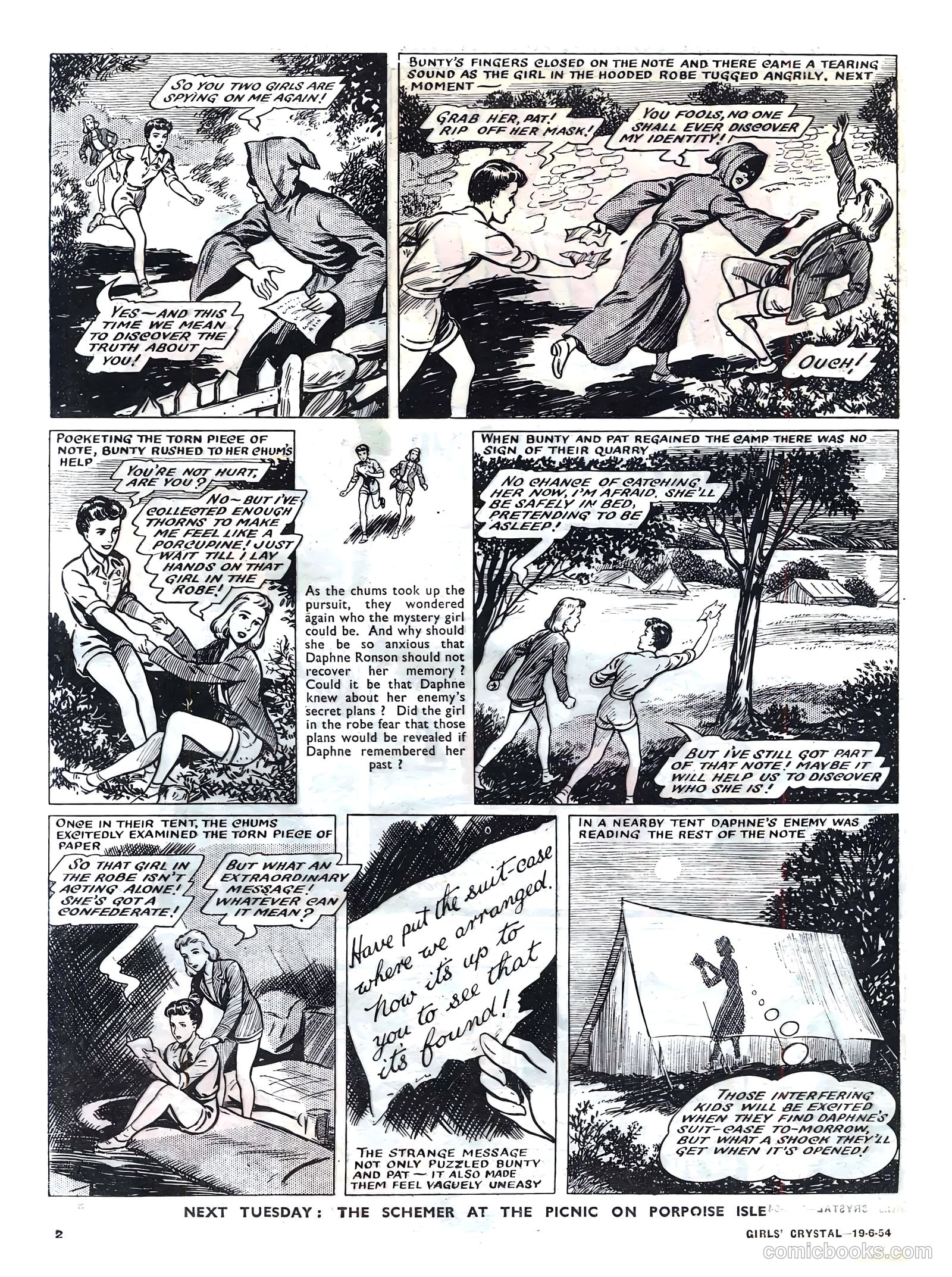 Girls' Crystal #974 (1954) — page 2 of 20