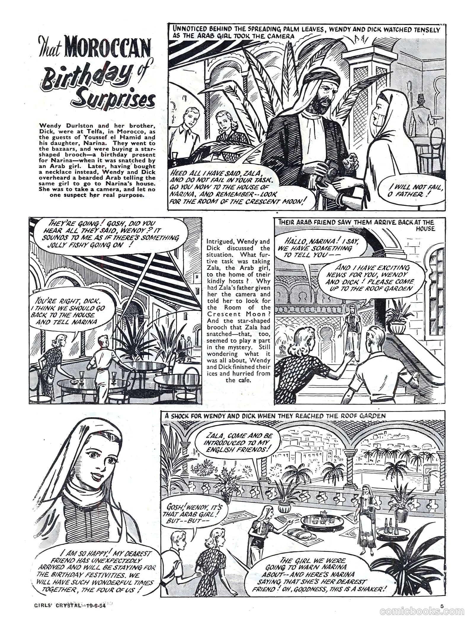Girls' Crystal #974 (1954) — page 5 of 20