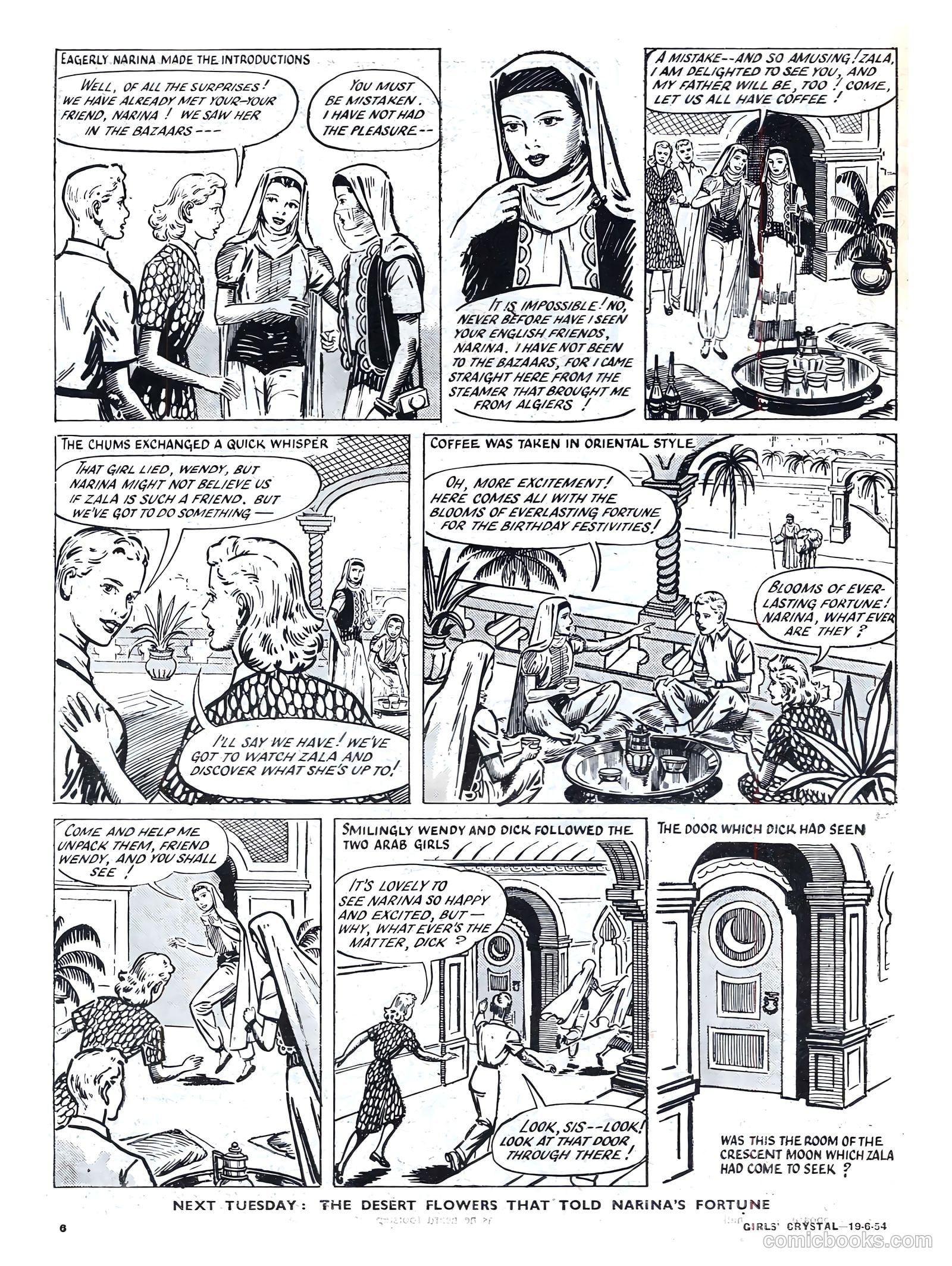 Girls' Crystal #974 (1954) — page 6 of 20