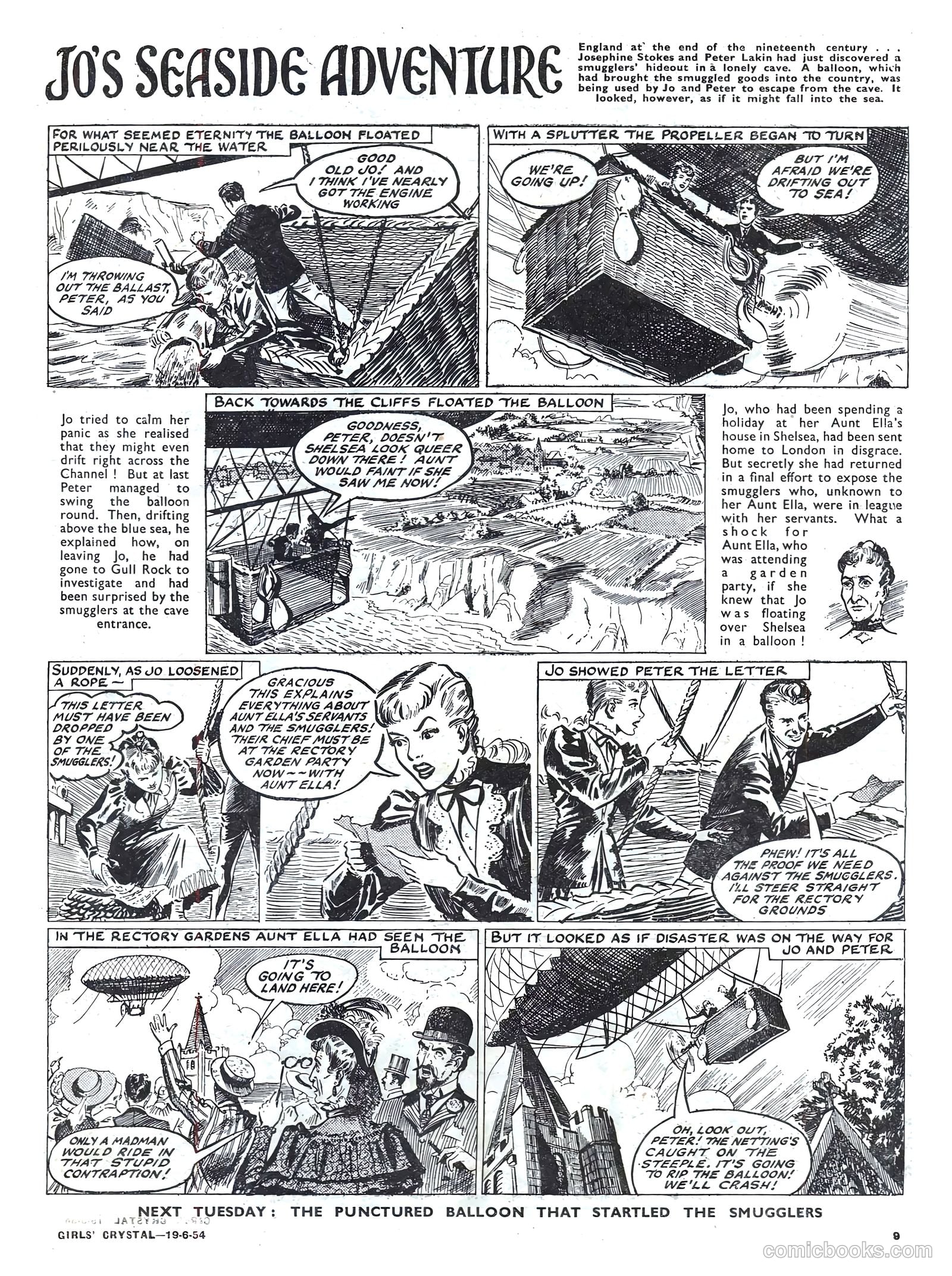 Girls' Crystal #974 (1954) — page 9 of 20