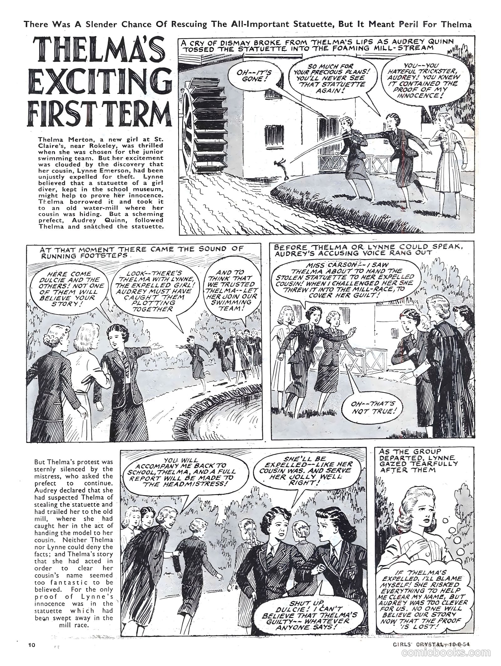Girls' Crystal #974 (1954) — page 10 of 20