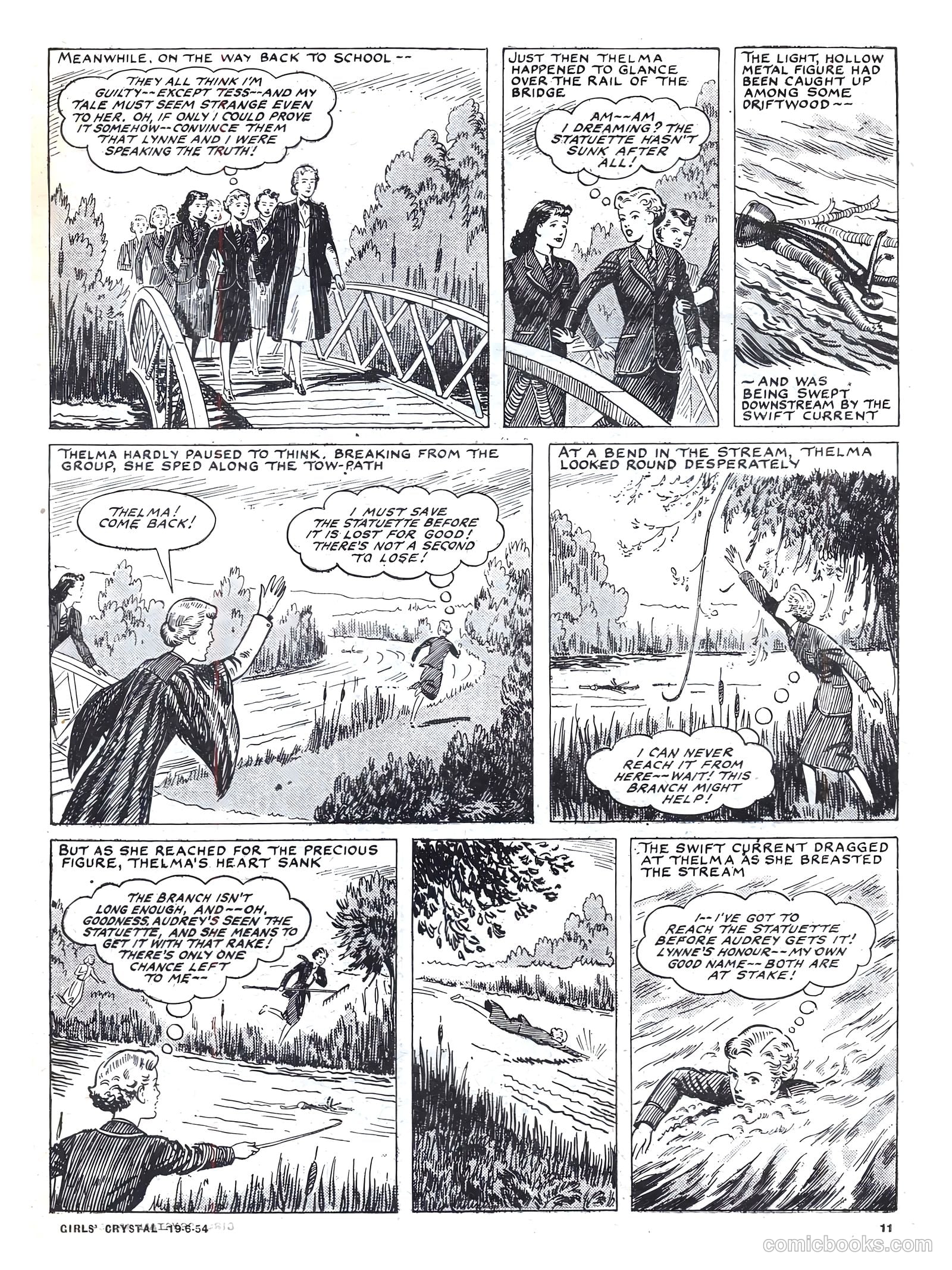 Girls' Crystal #974 (1954) — page 11 of 20