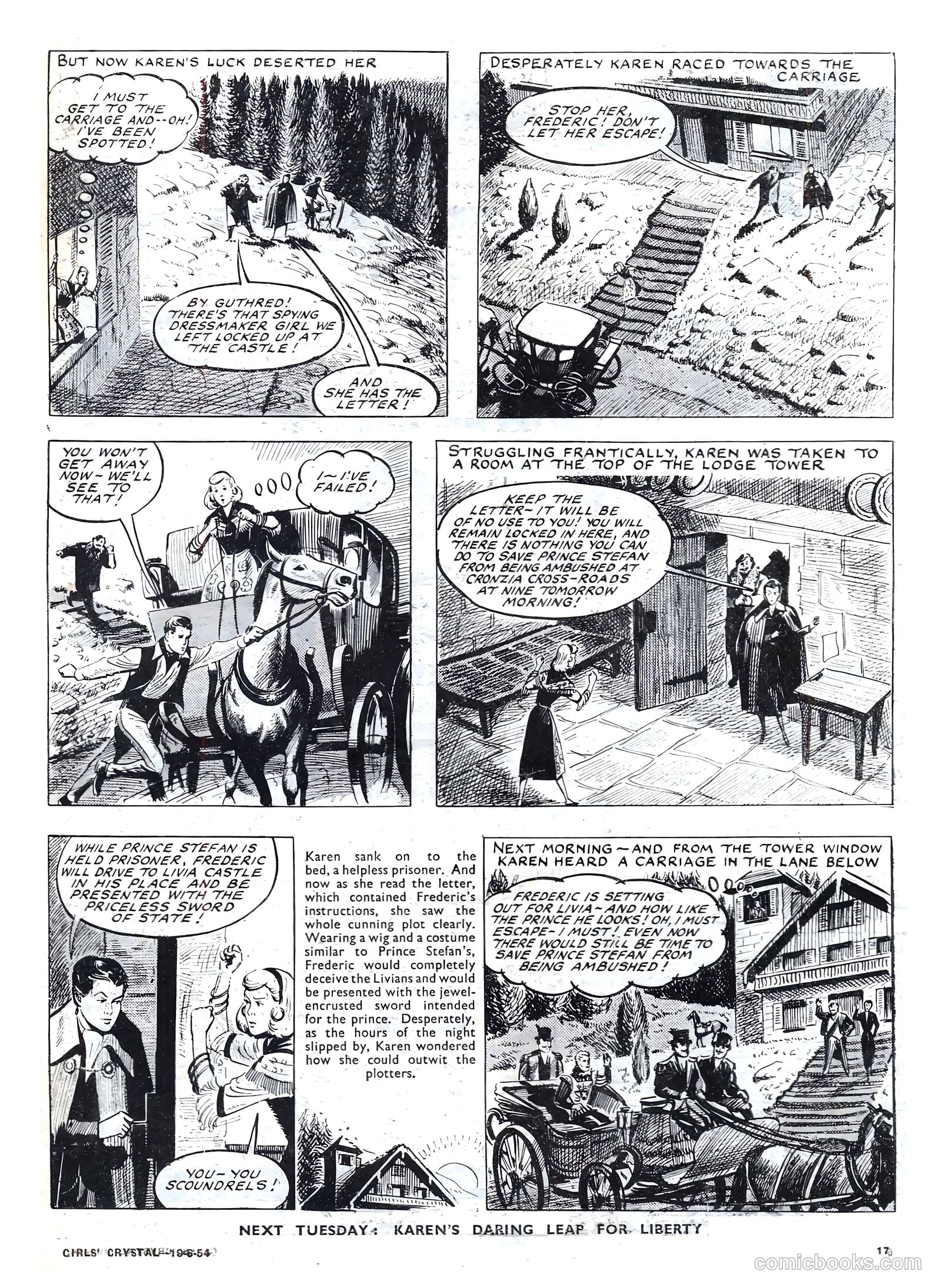 Girls' Crystal #974 (1954) — page 17 of 20
