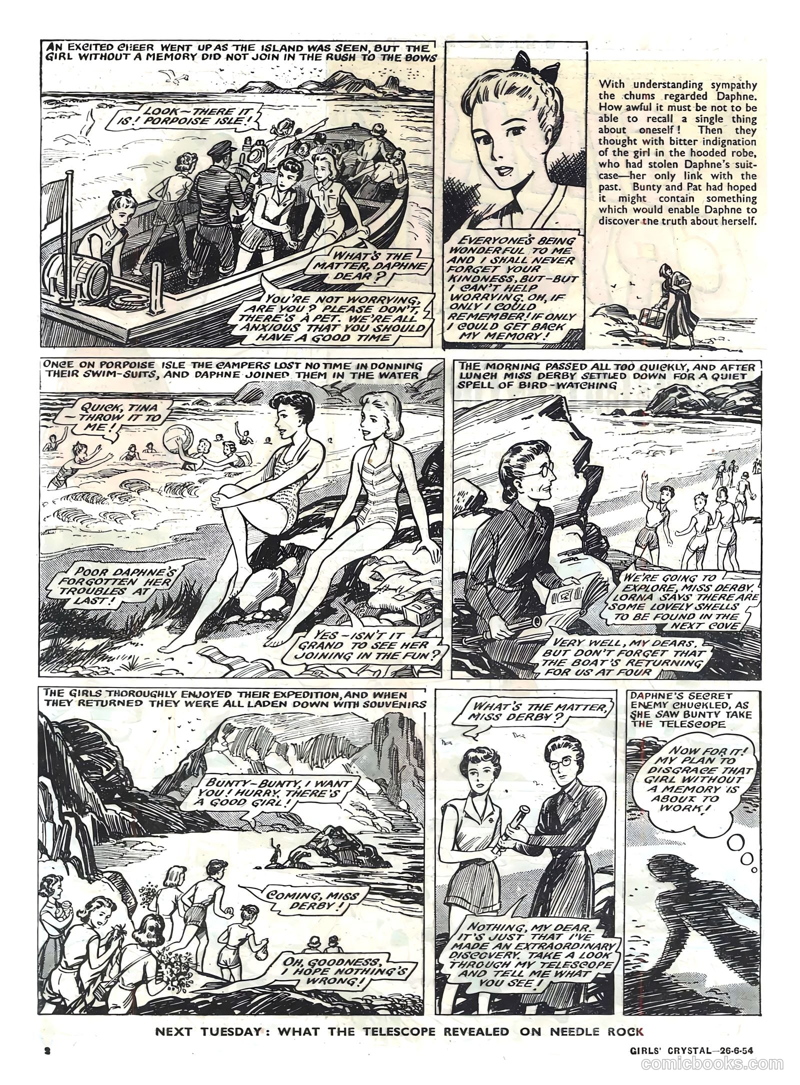Girls' Crystal #975 (1954) — page 2 of 20