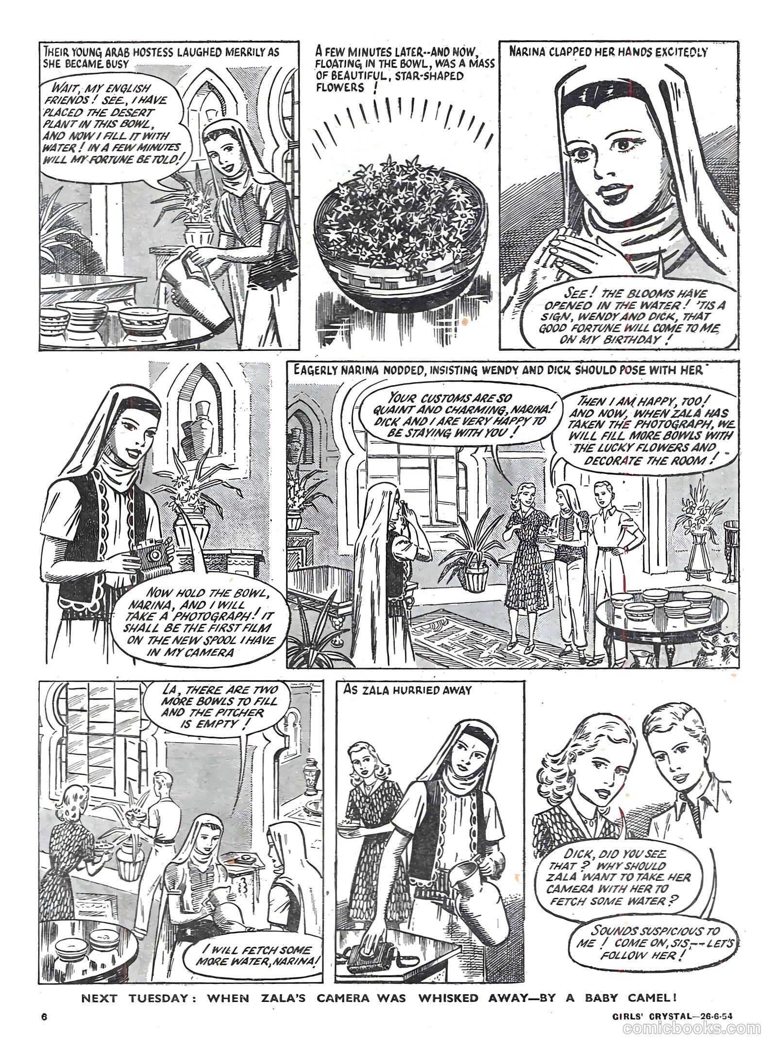 Girls' Crystal #975 (1954) — page 6 of 20
