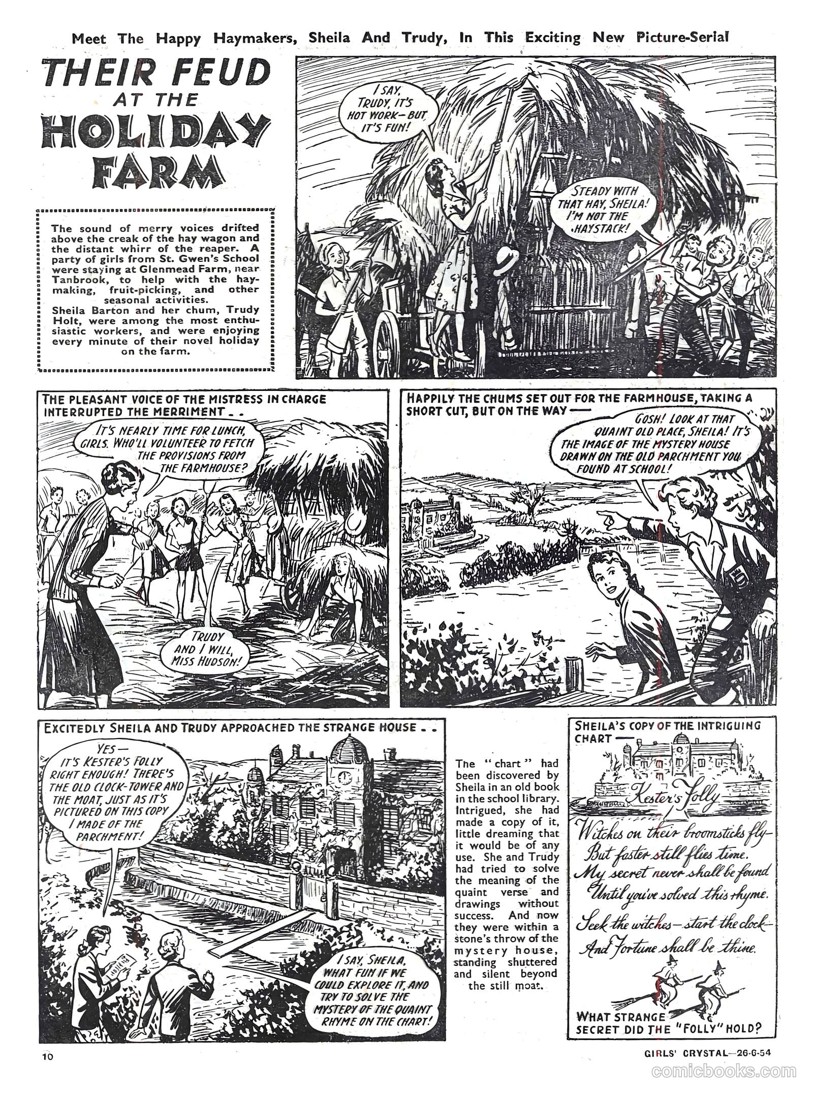 Girls' Crystal #975 (1954) — page 10 of 20