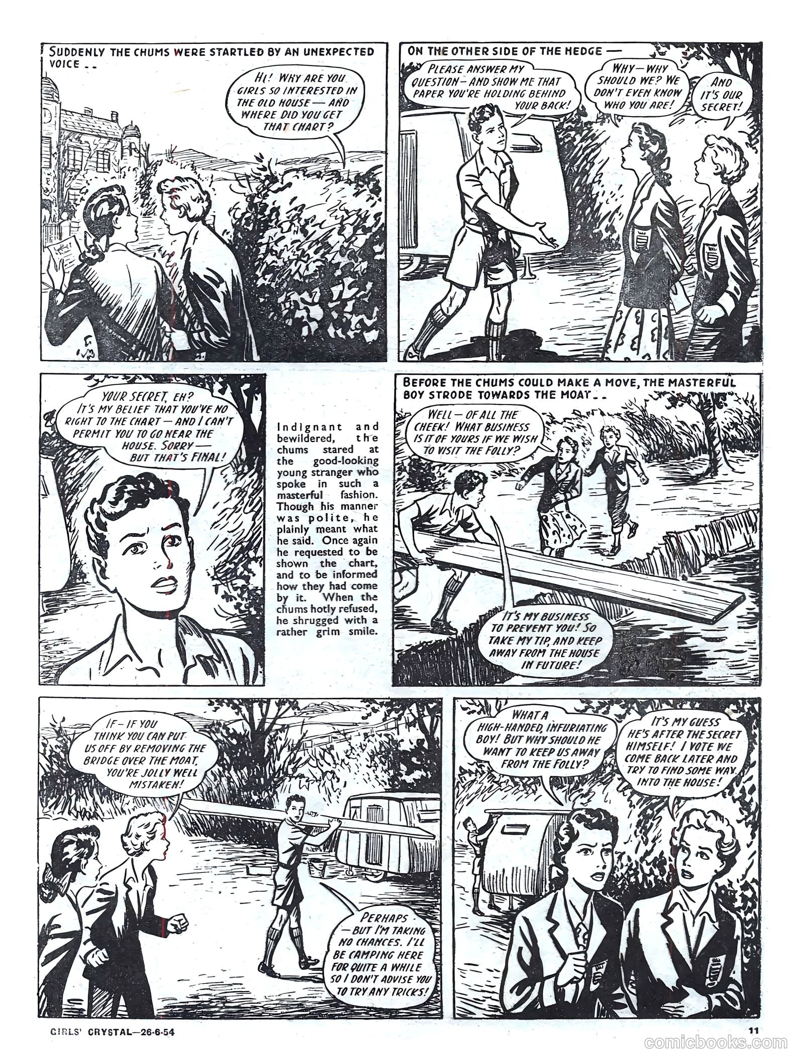 Girls' Crystal #975 (1954) — page 11 of 20