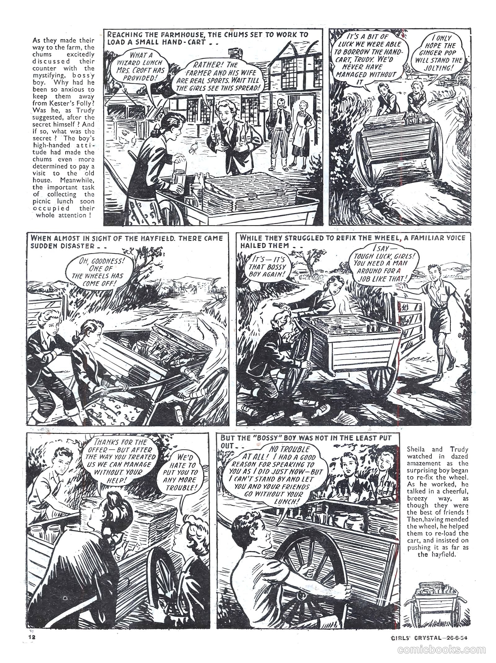 Girls' Crystal #975 (1954) — page 12 of 20