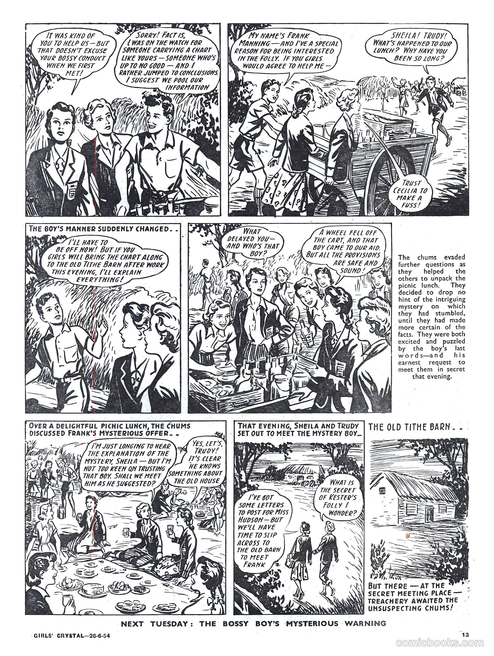 Girls' Crystal #975 (1954) — page 13 of 20