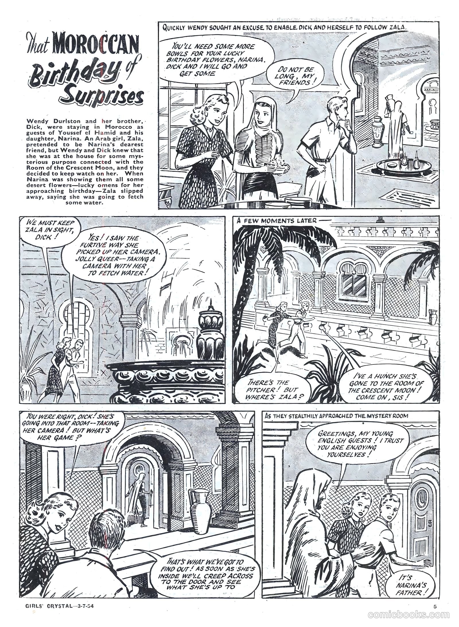 Girls' Crystal #976 (1954) — page 5 of 20